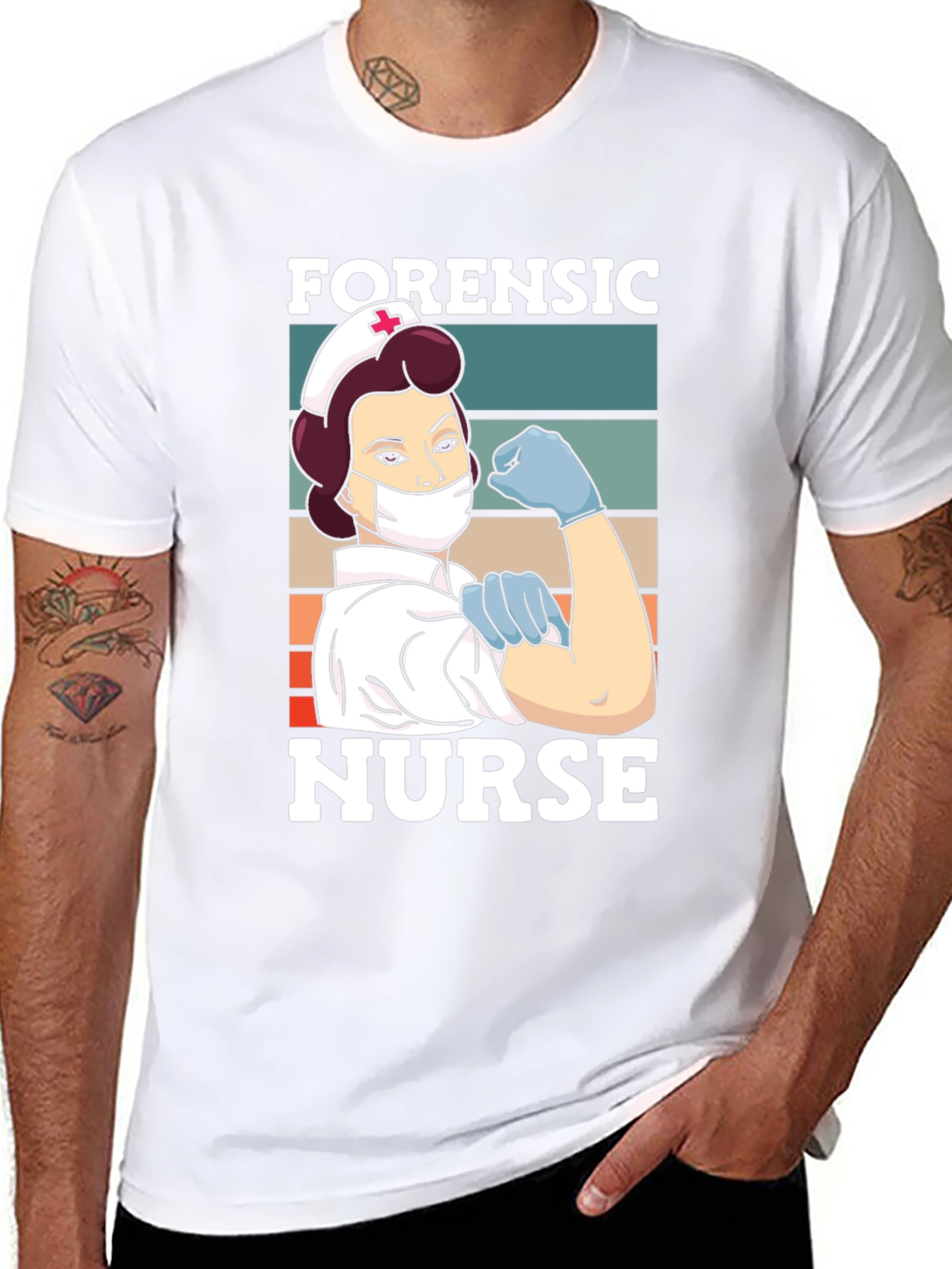 Forensic Nurse T-Shirt - Vintage Retro Style