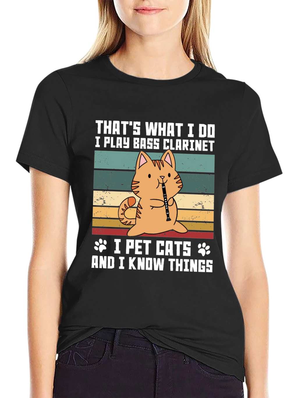 Bass Clarinet Cat T-Shirt