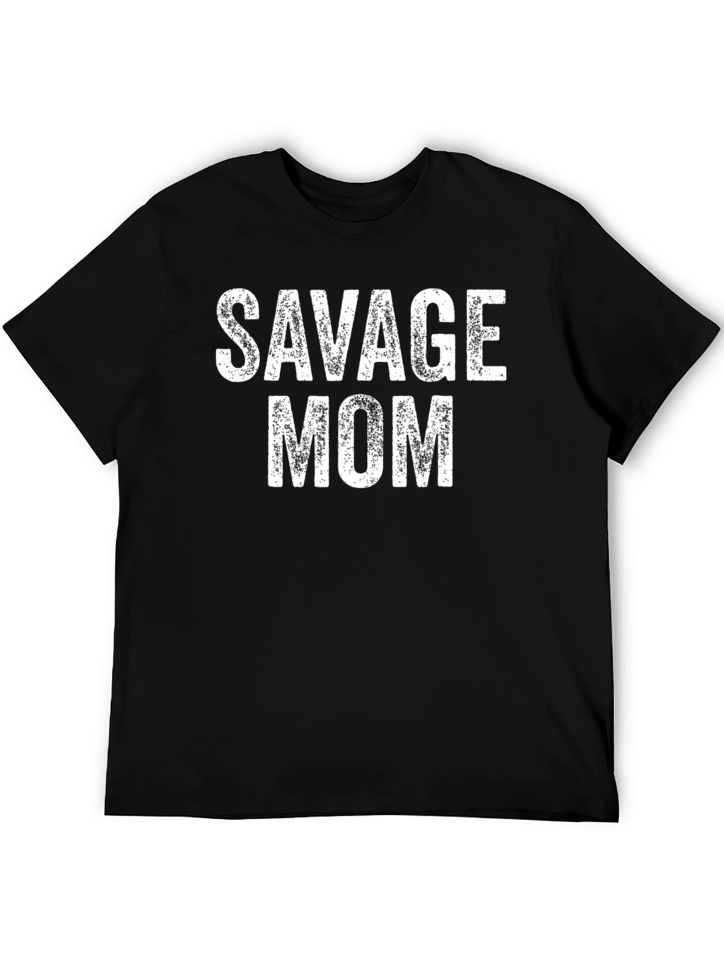 Savage Mom Graphic Tee - Black Cotton T-Shirt