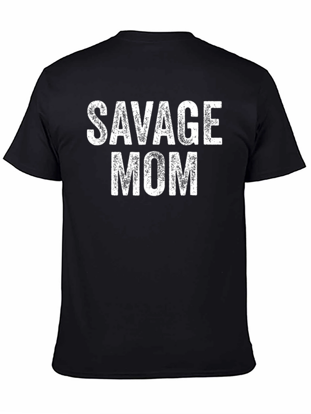 Savage Mom Graphic Tee - Black Cotton T-Shirt