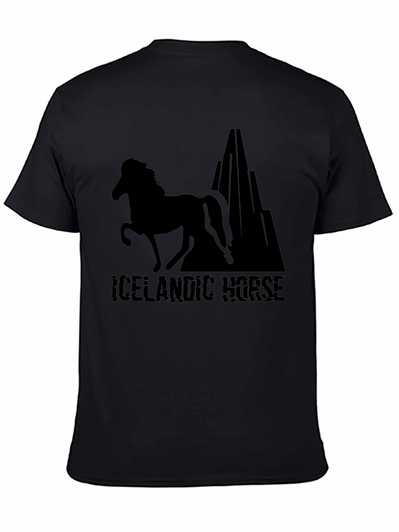 Icelandic Horse T-Shirt - Black Graphic Tee