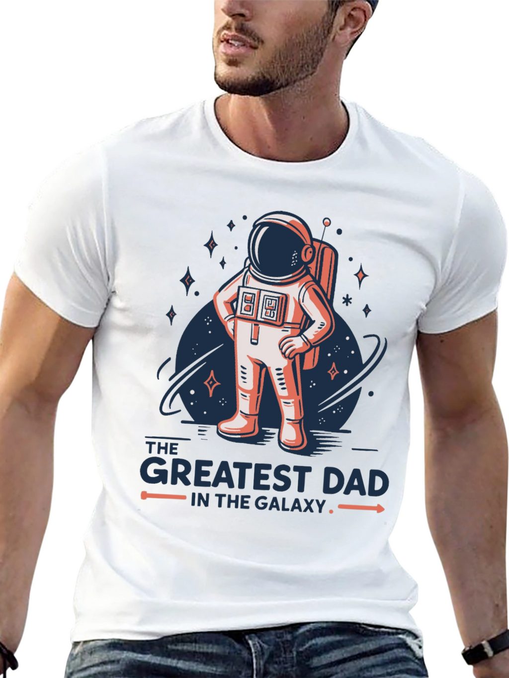 Greatest Dad Galaxy Astronaut T-Shirt
