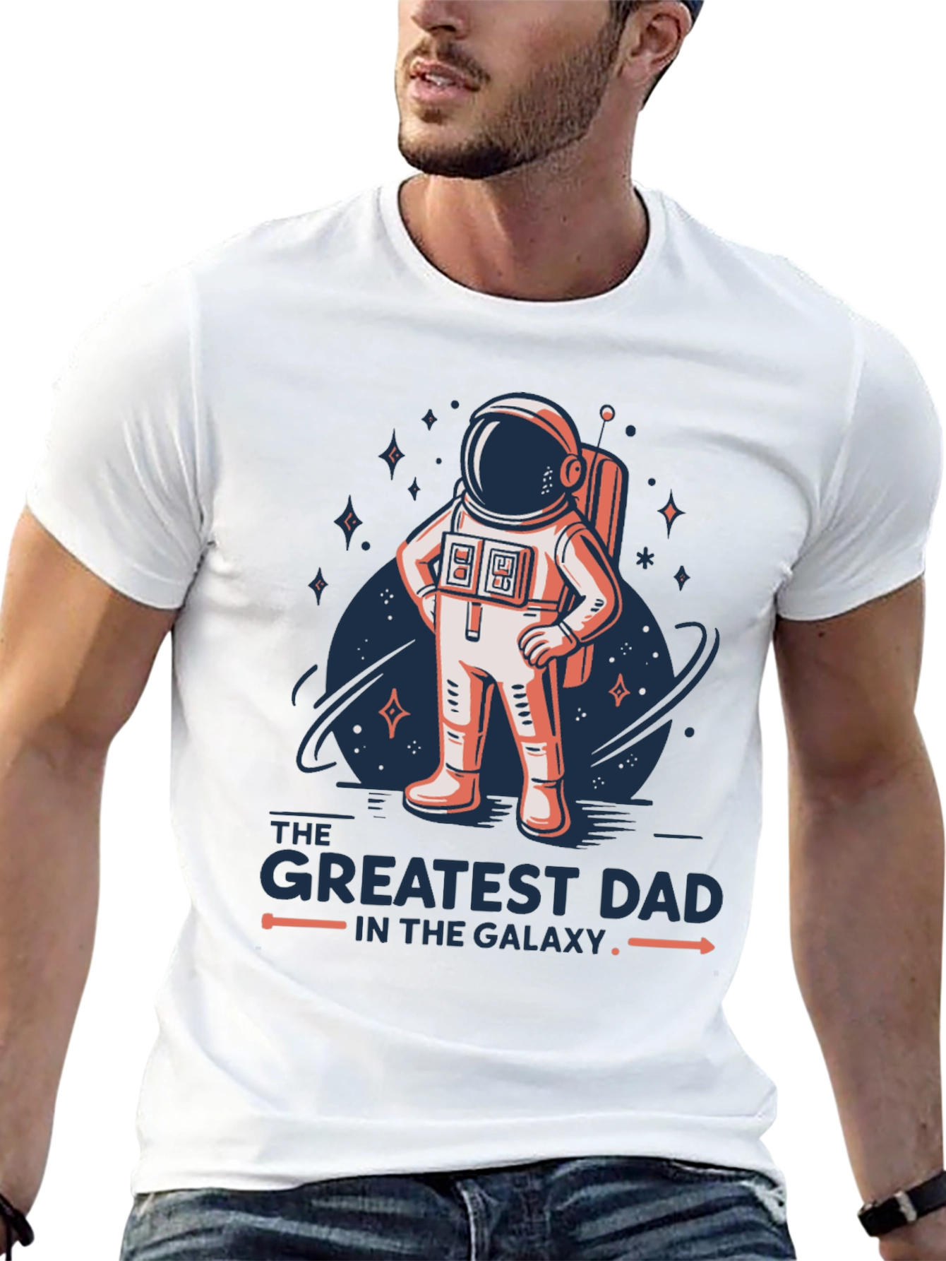 Greatest Dad Galaxy Astronaut T-Shirt