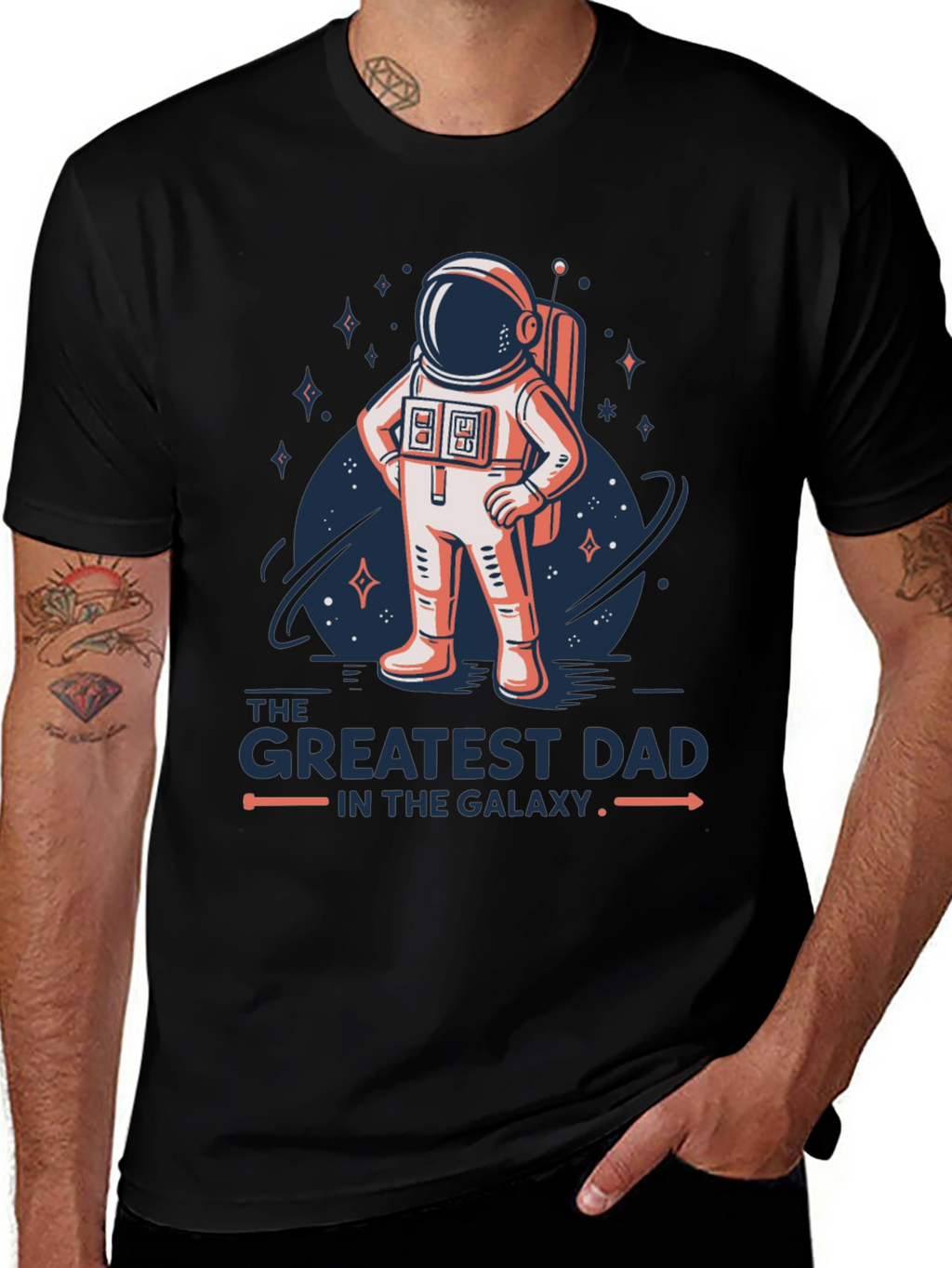 Greatest Dad Galaxy Astronaut T-Shirt