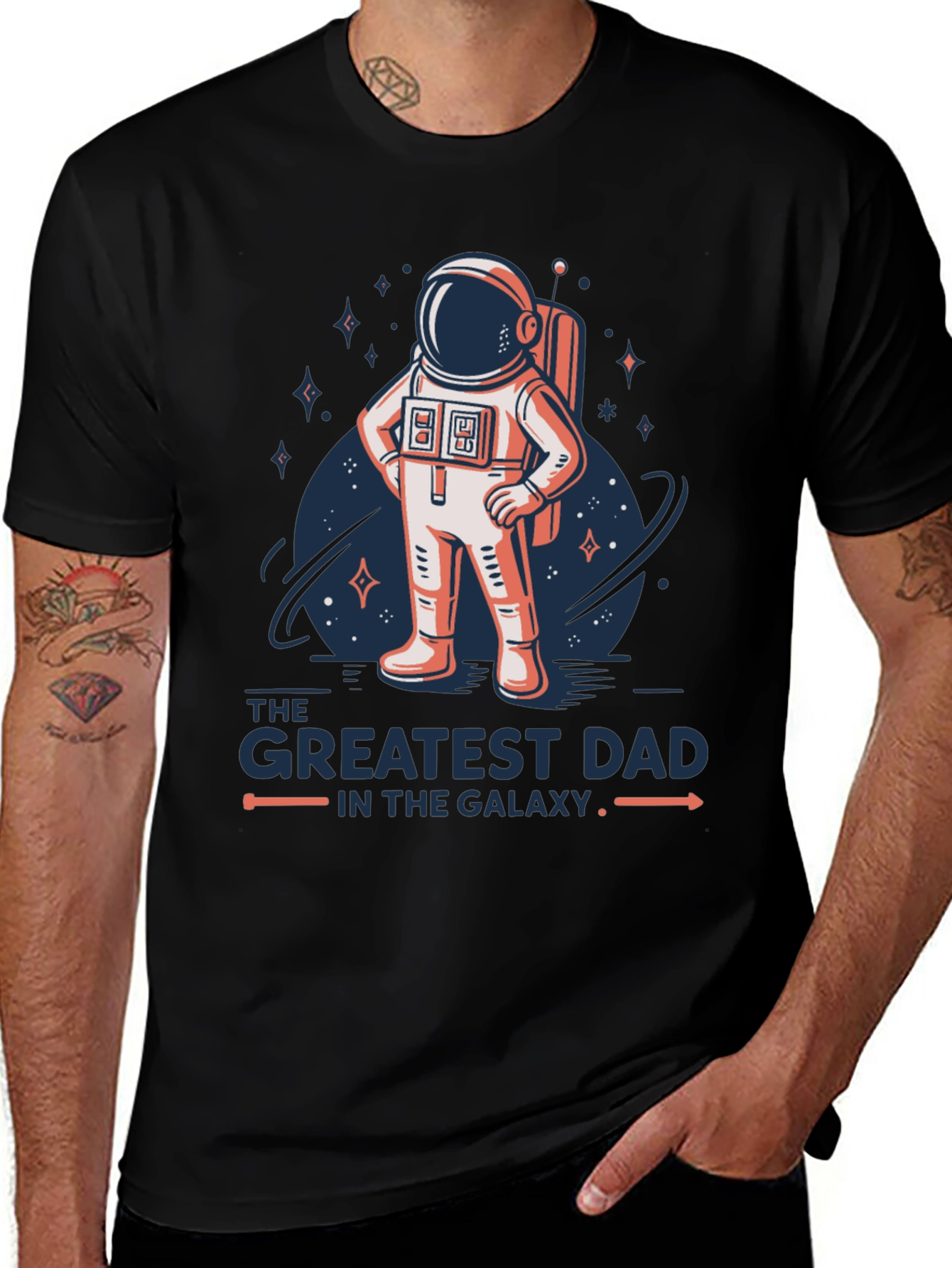 Greatest Dad Galaxy Astronaut T-Shirt