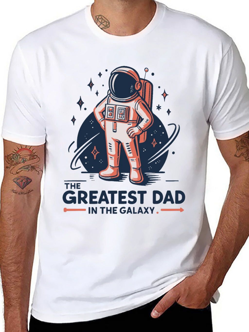 Greatest Dad Galaxy Astronaut T-Shirt