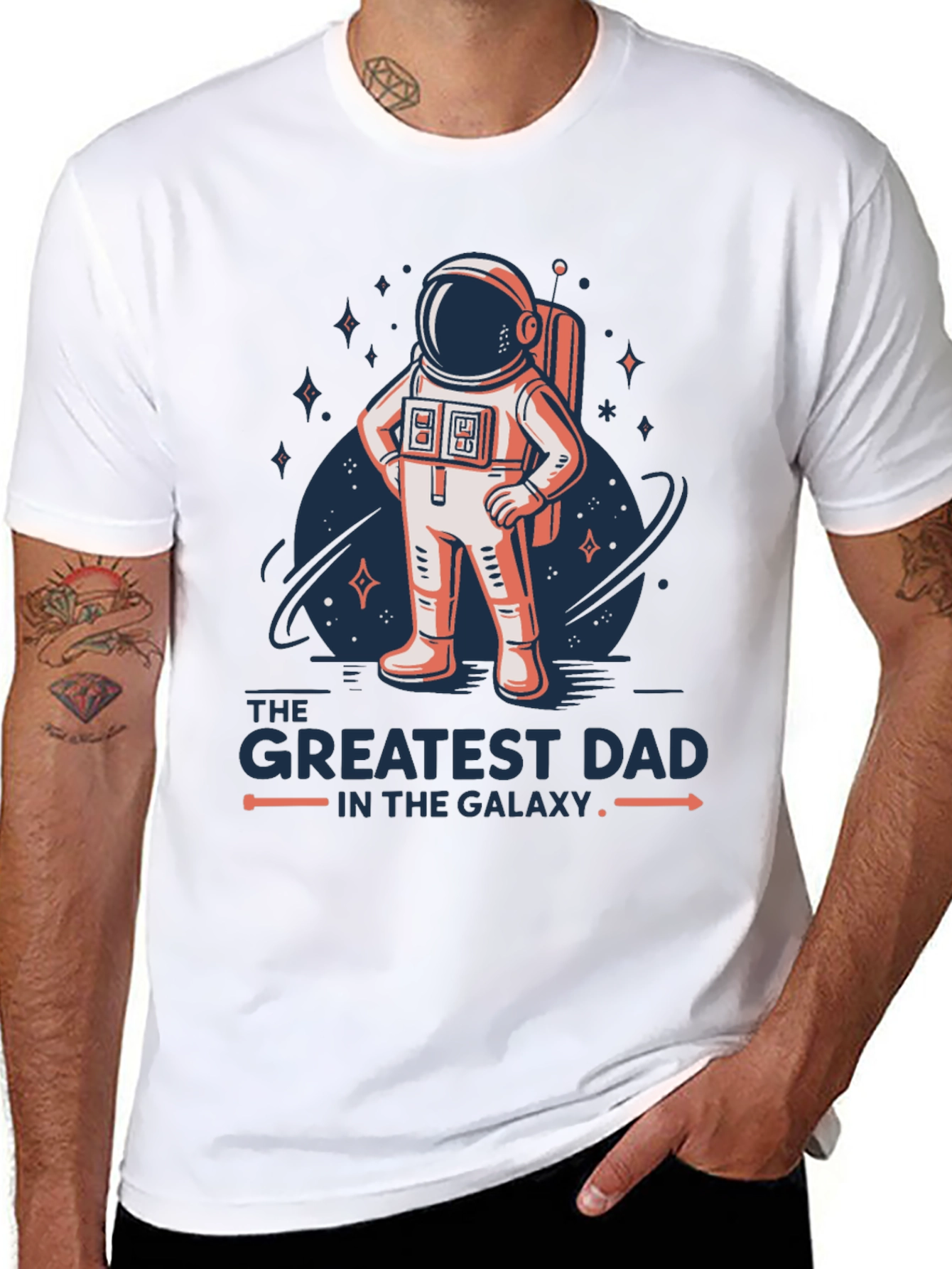 Greatest Dad Galaxy Astronaut T-Shirt
