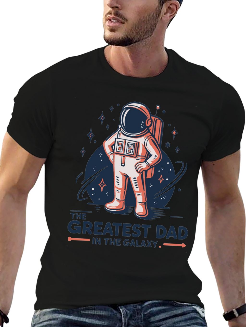 Greatest Dad Galaxy Astronaut T-Shirt