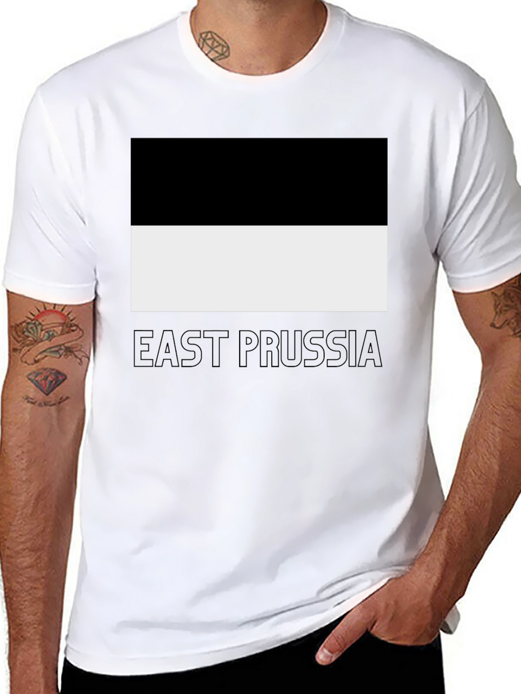 East Prussia Flag Graphic Tee - Classic Design