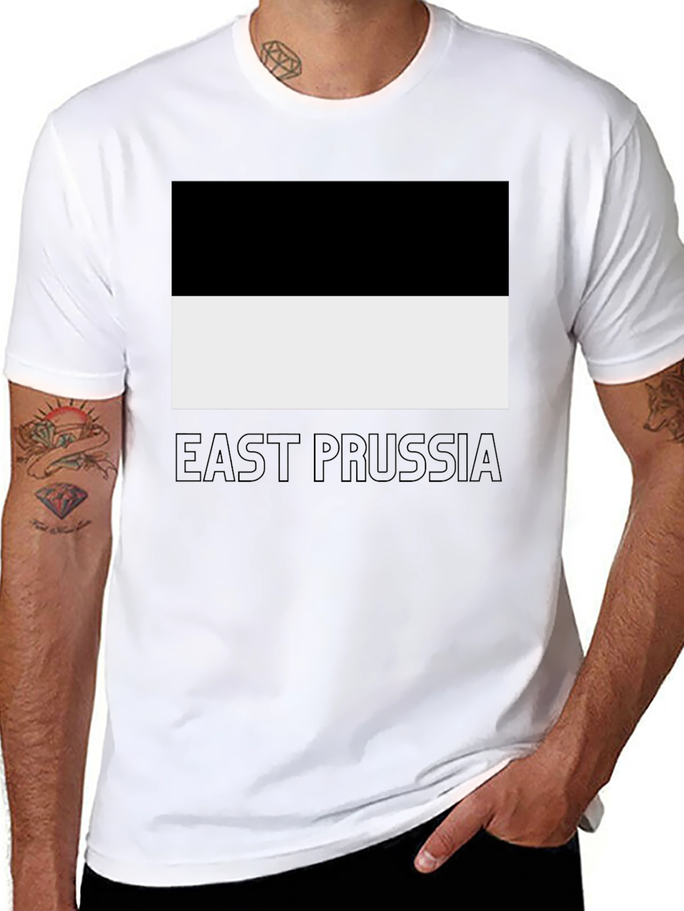 East Prussia Flag Graphic Tee - Classic Design