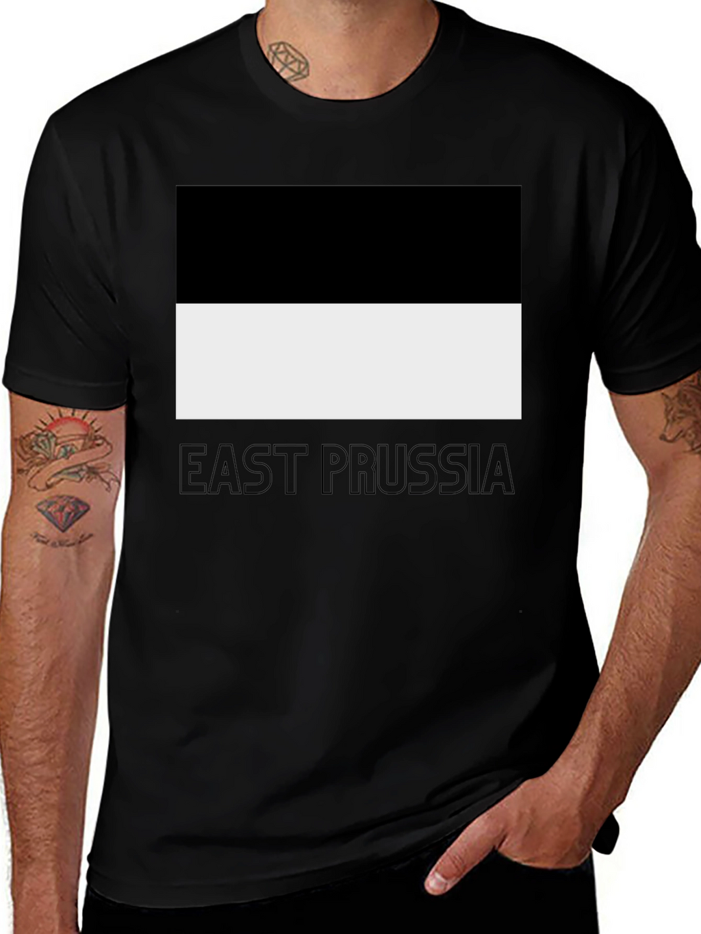 East Prussia Flag Graphic Tee - Classic Design