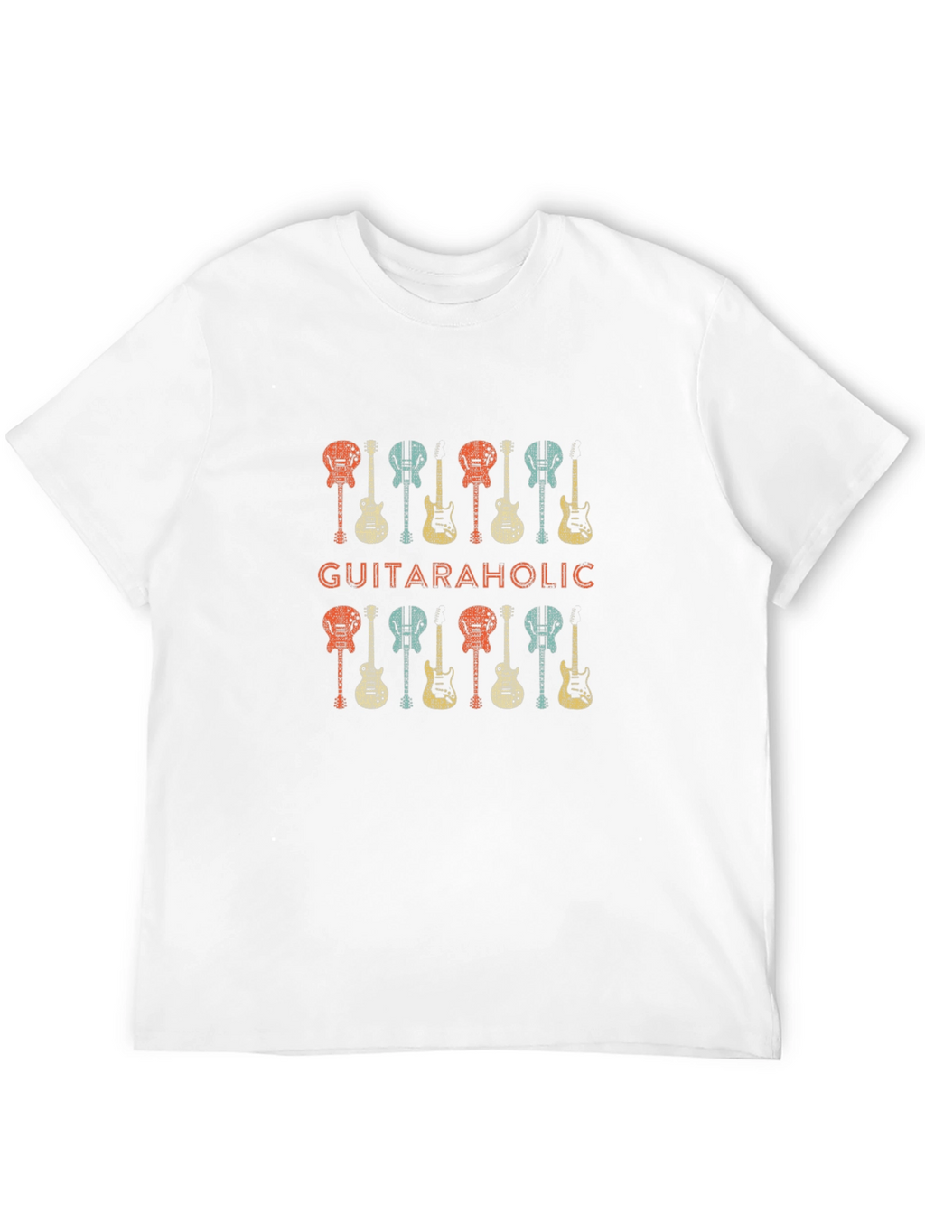 Guitaraholic Graphic Tee - Music Lover Shirt