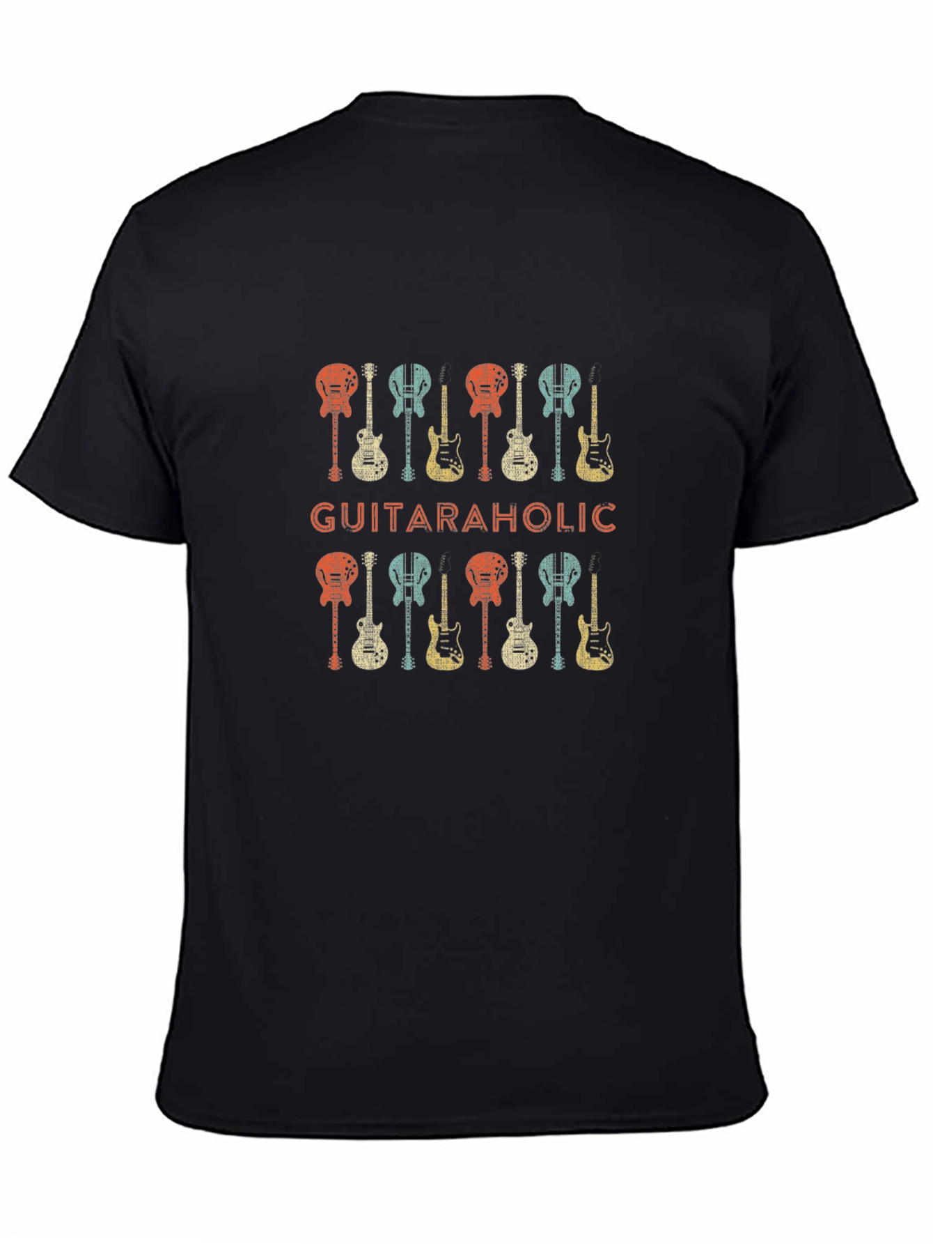 Guitaraholic Graphic Tee - Music Lover Shirt