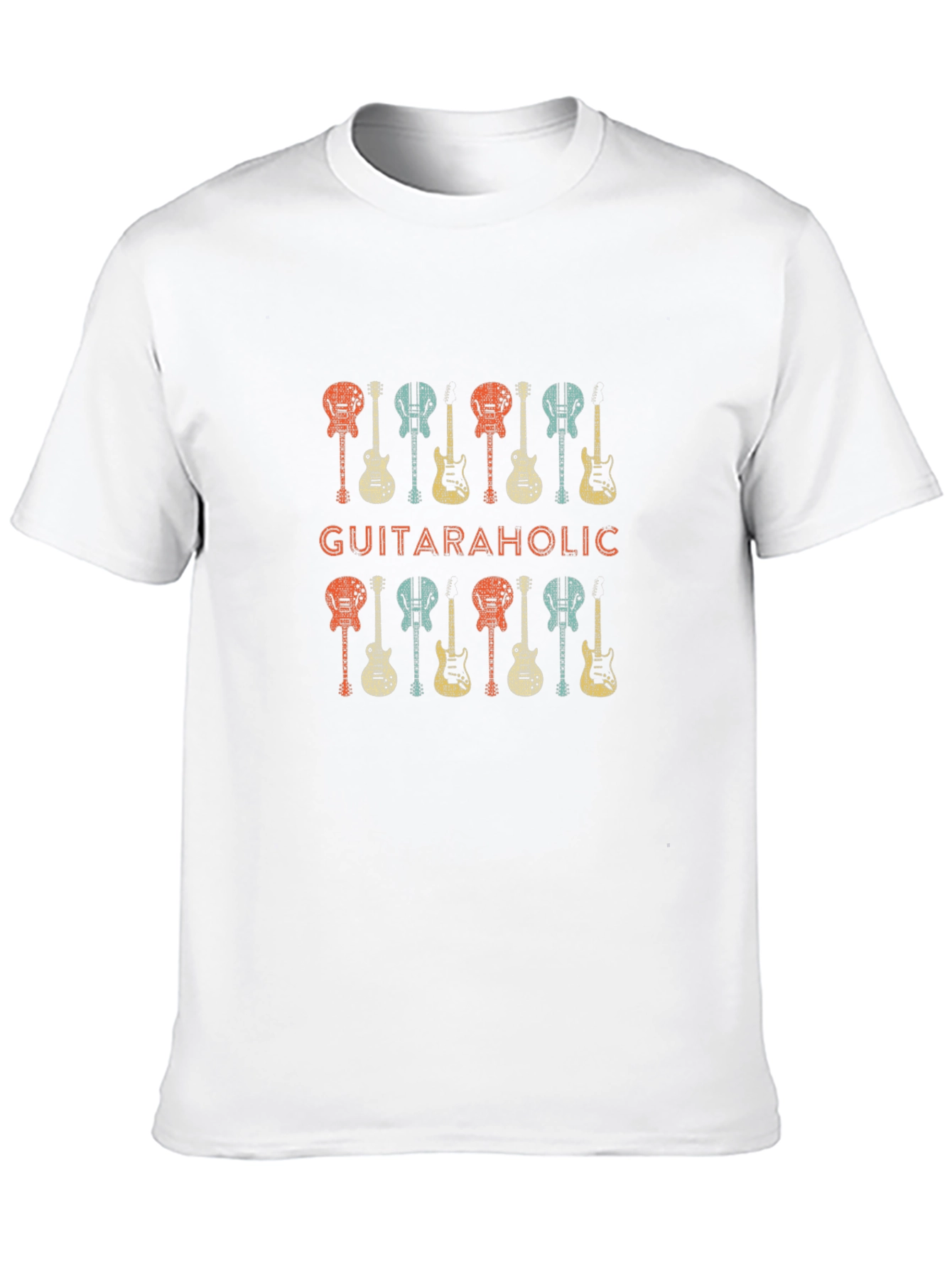 Guitaraholic Graphic Tee - Music Lover Shirt