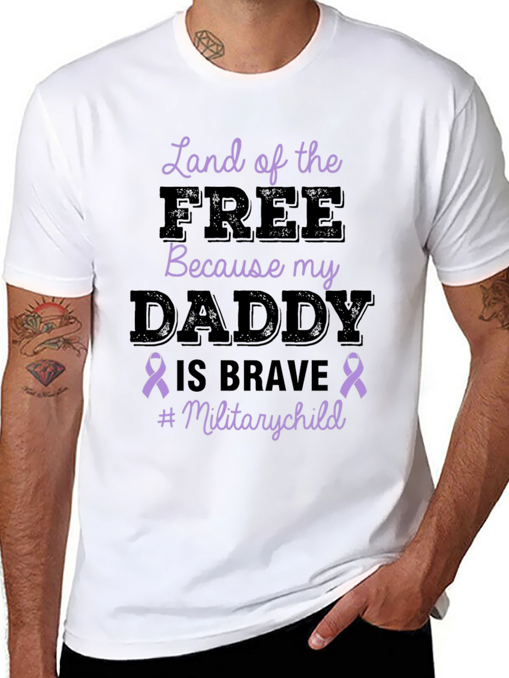 Land of the Free Military Child T-Shirt