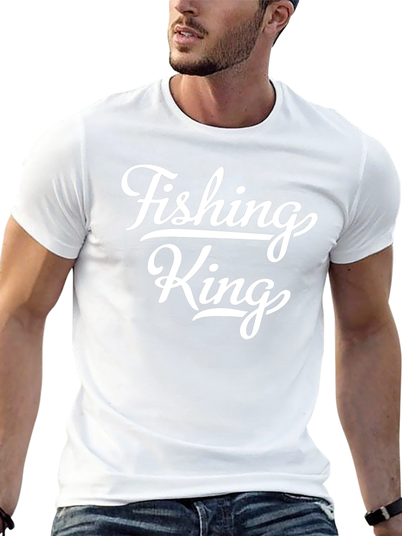 Fishing King Graphic Tee - Stylish Angler Apparel