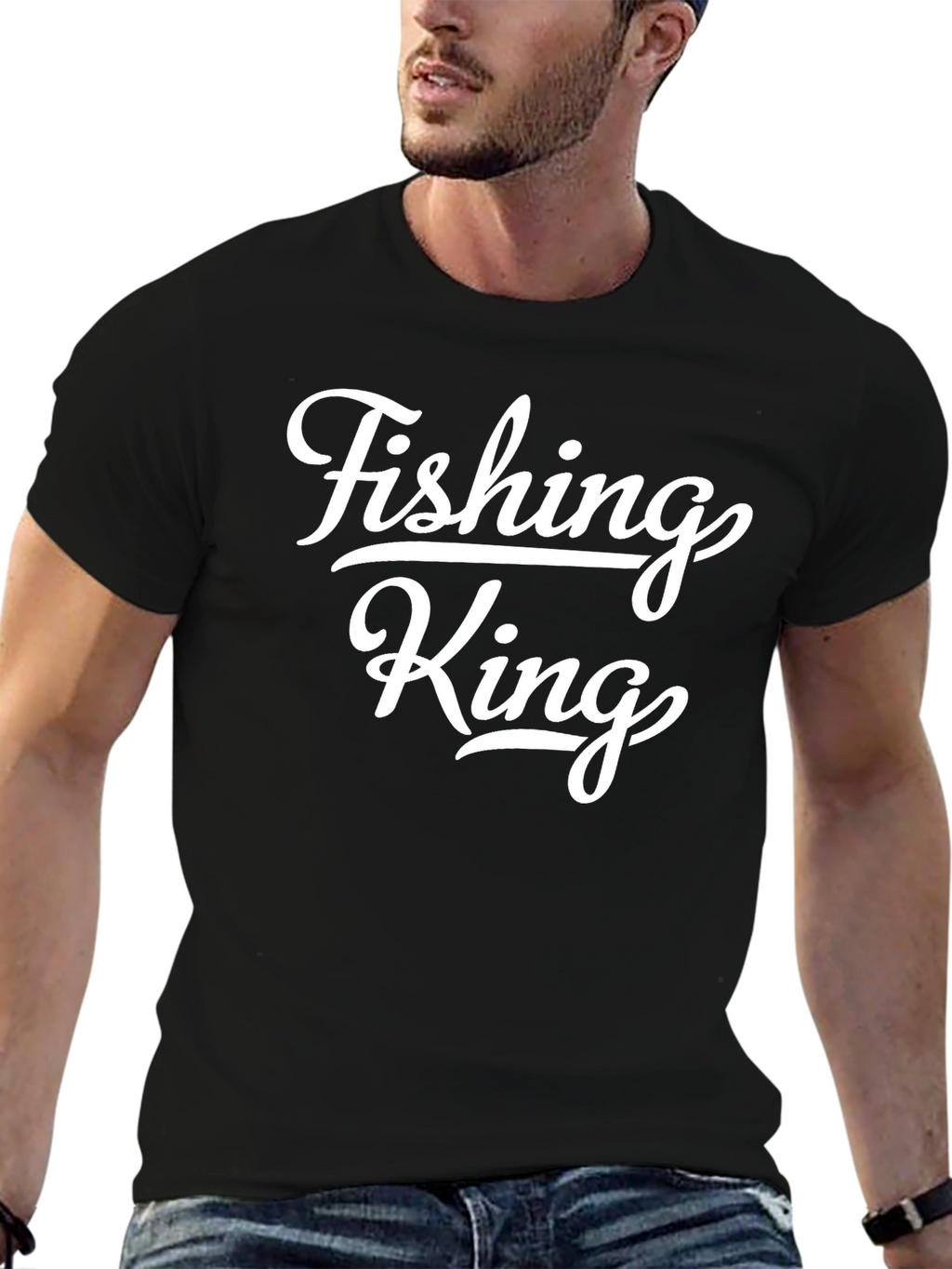 Fishing King Graphic Tee - Stylish Angler Apparel