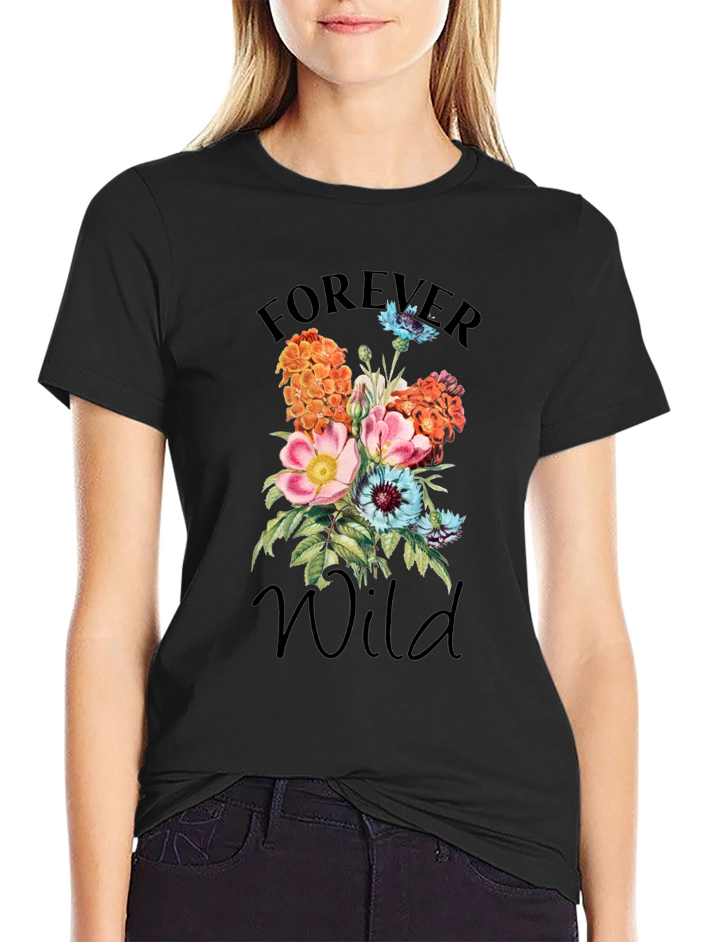 Forever Wild Floral Graphic T-Shirt