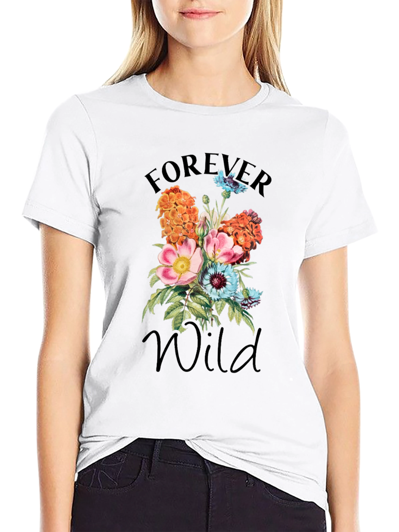 Forever Wild Floral Graphic T-Shirt