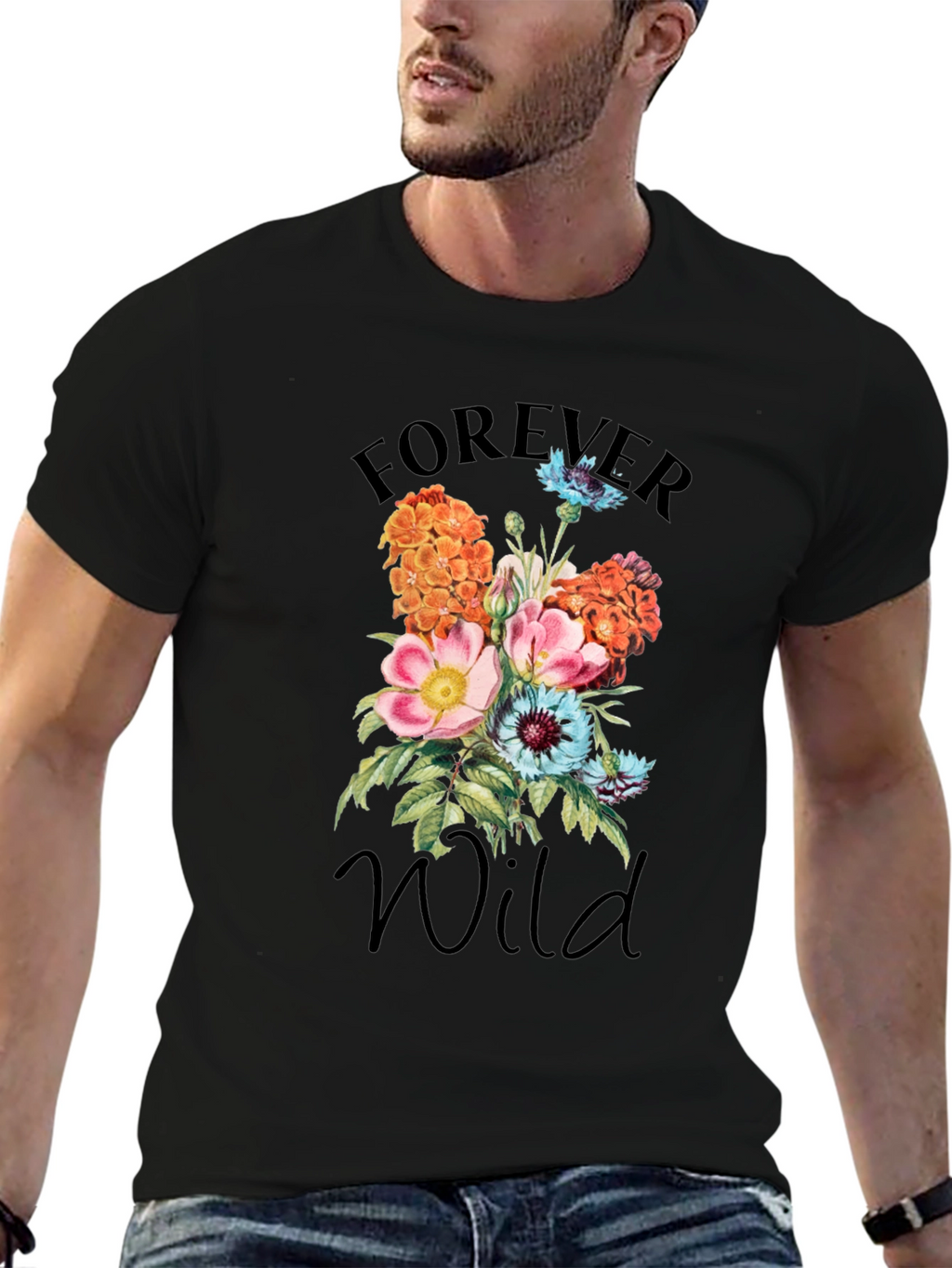 Forever Wild Floral Graphic T-Shirt