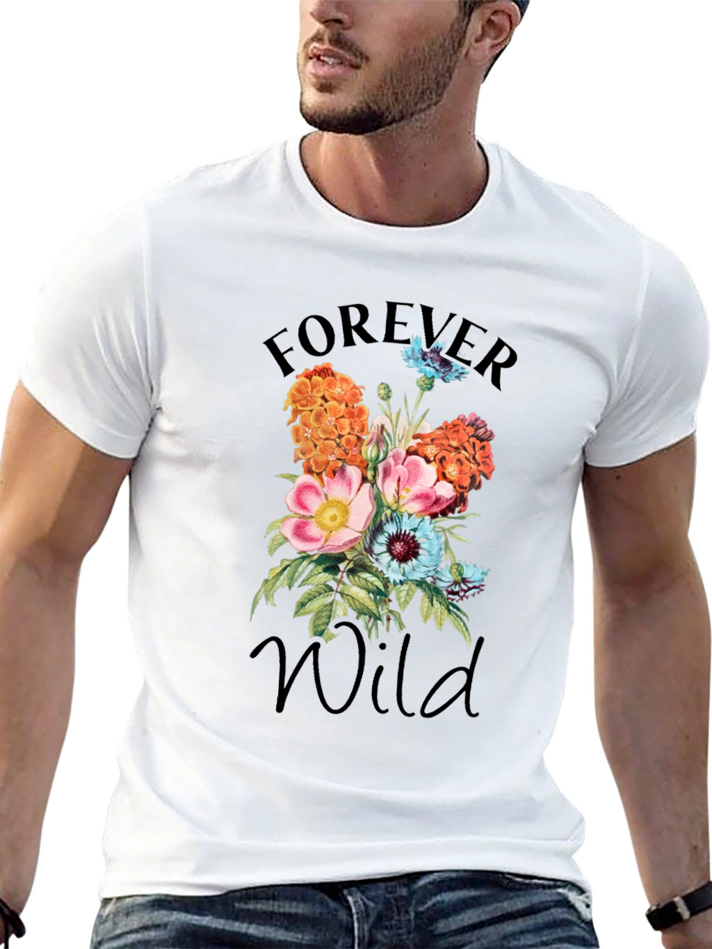 Forever Wild Floral Graphic T-Shirt