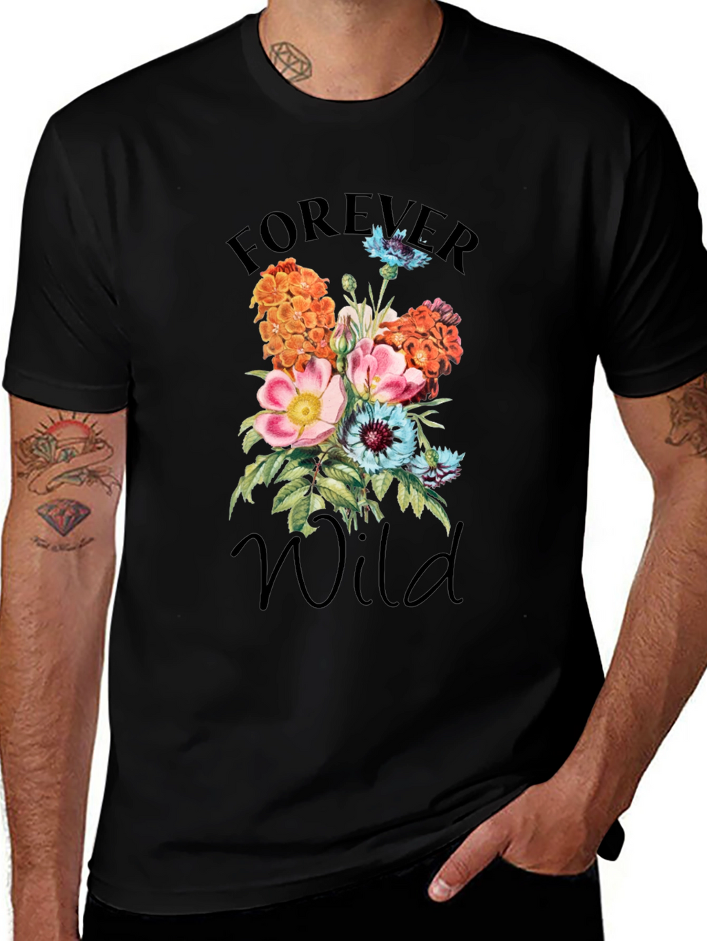 Forever Wild Floral Graphic T-Shirt