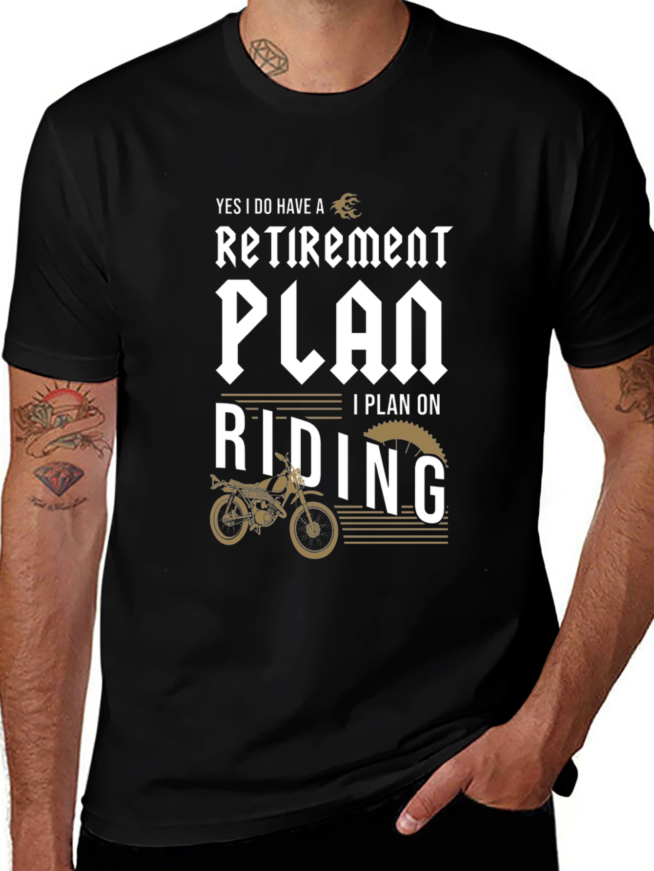 Retirement Plan Riding T-Shirt