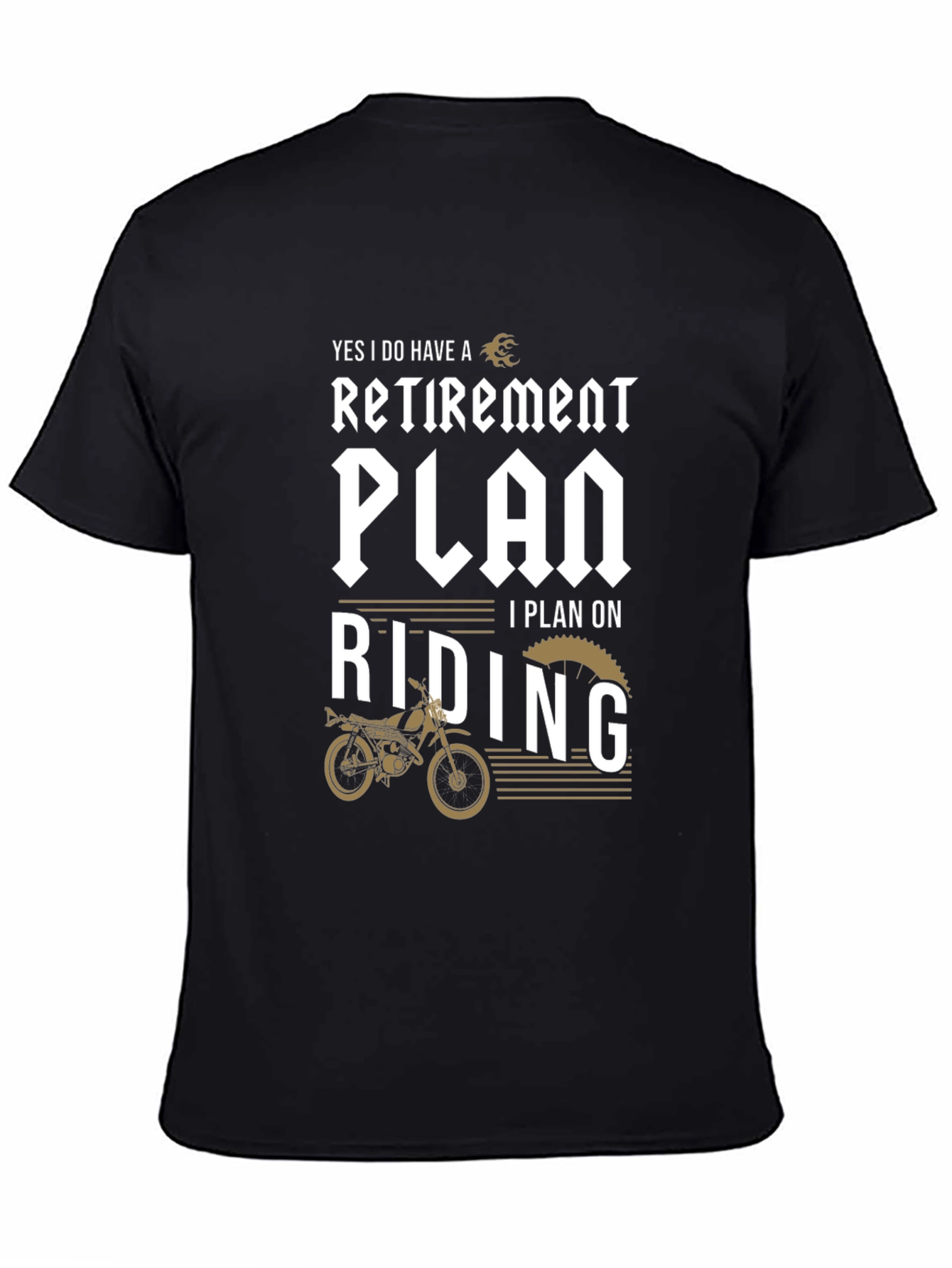 Retirement Plan Riding T-Shirt