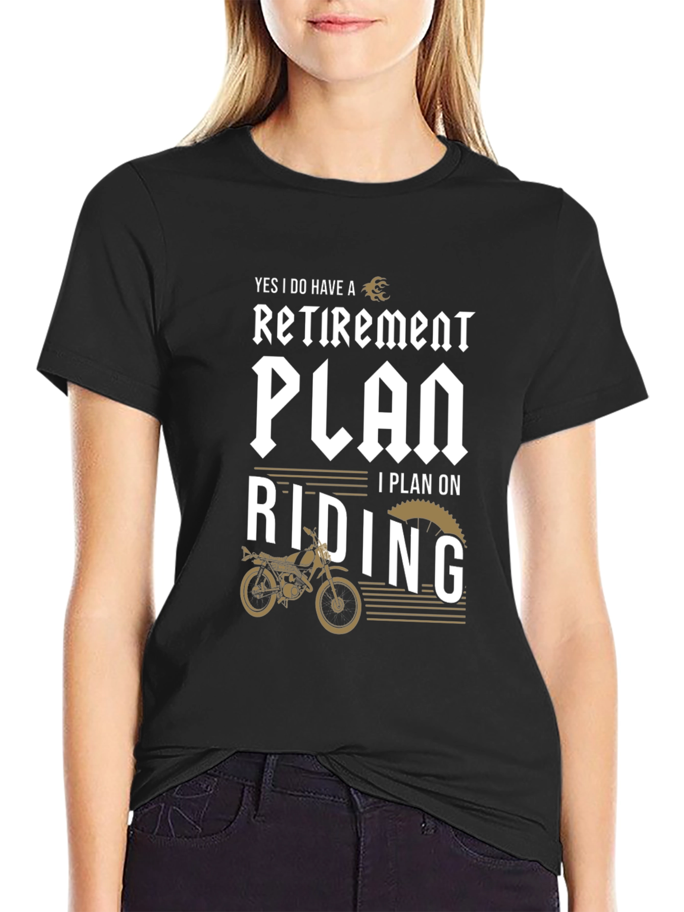 Retirement Plan Riding T-Shirt