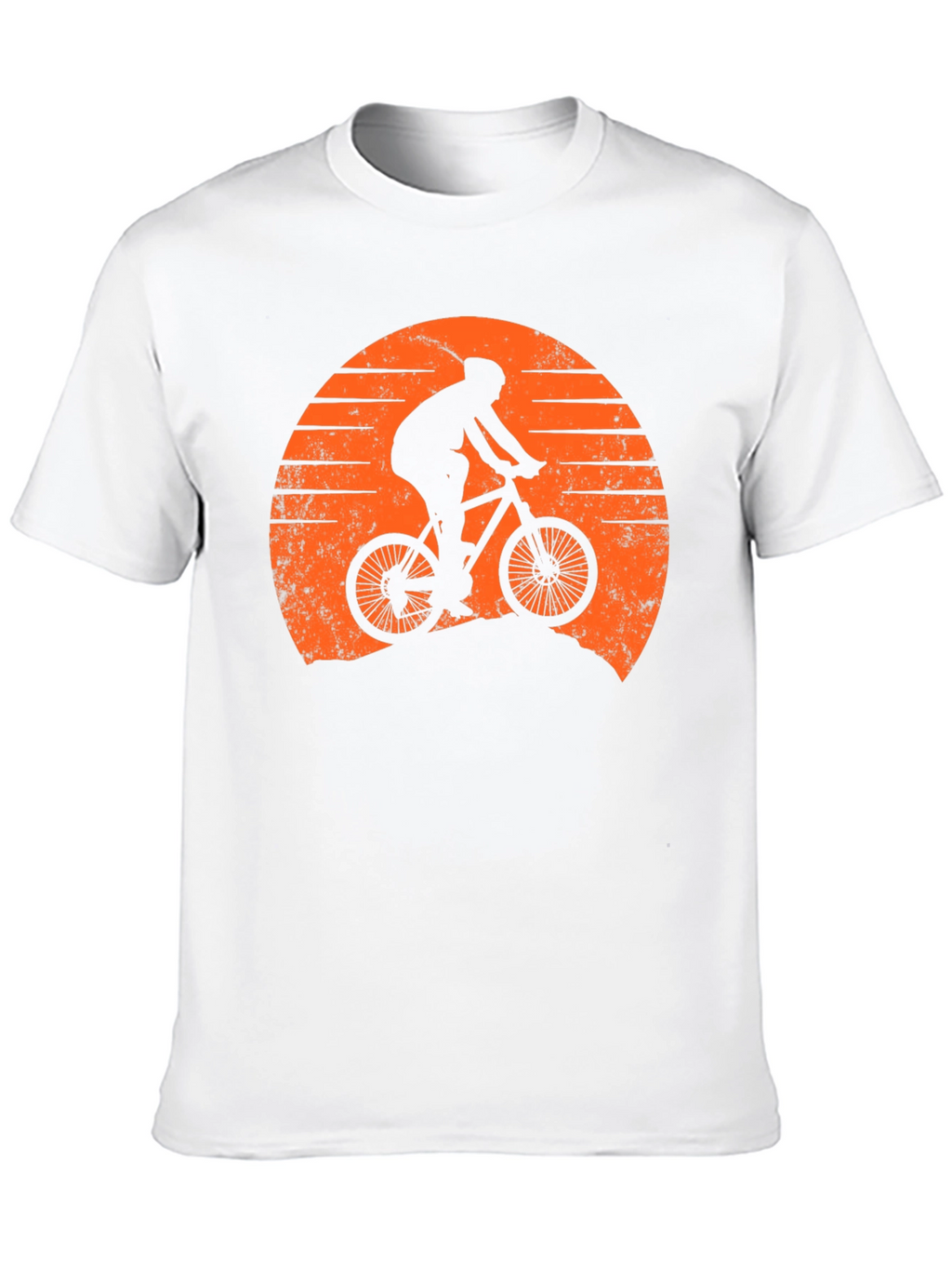 Mountain Biker Sunset Graphic Tee