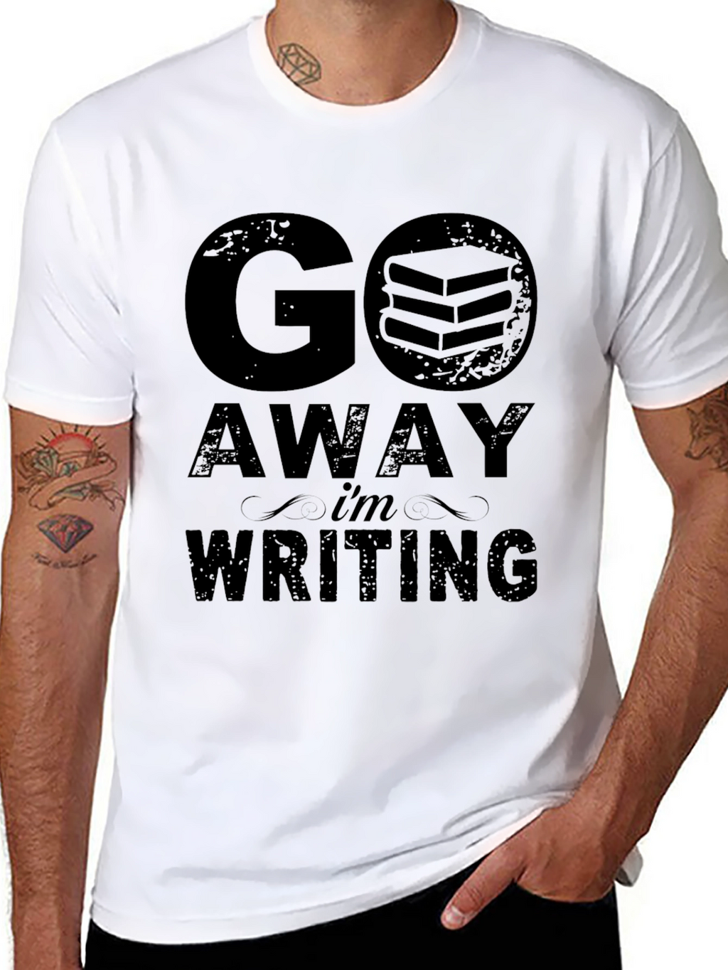 Go Away Im Writing T-Shirt