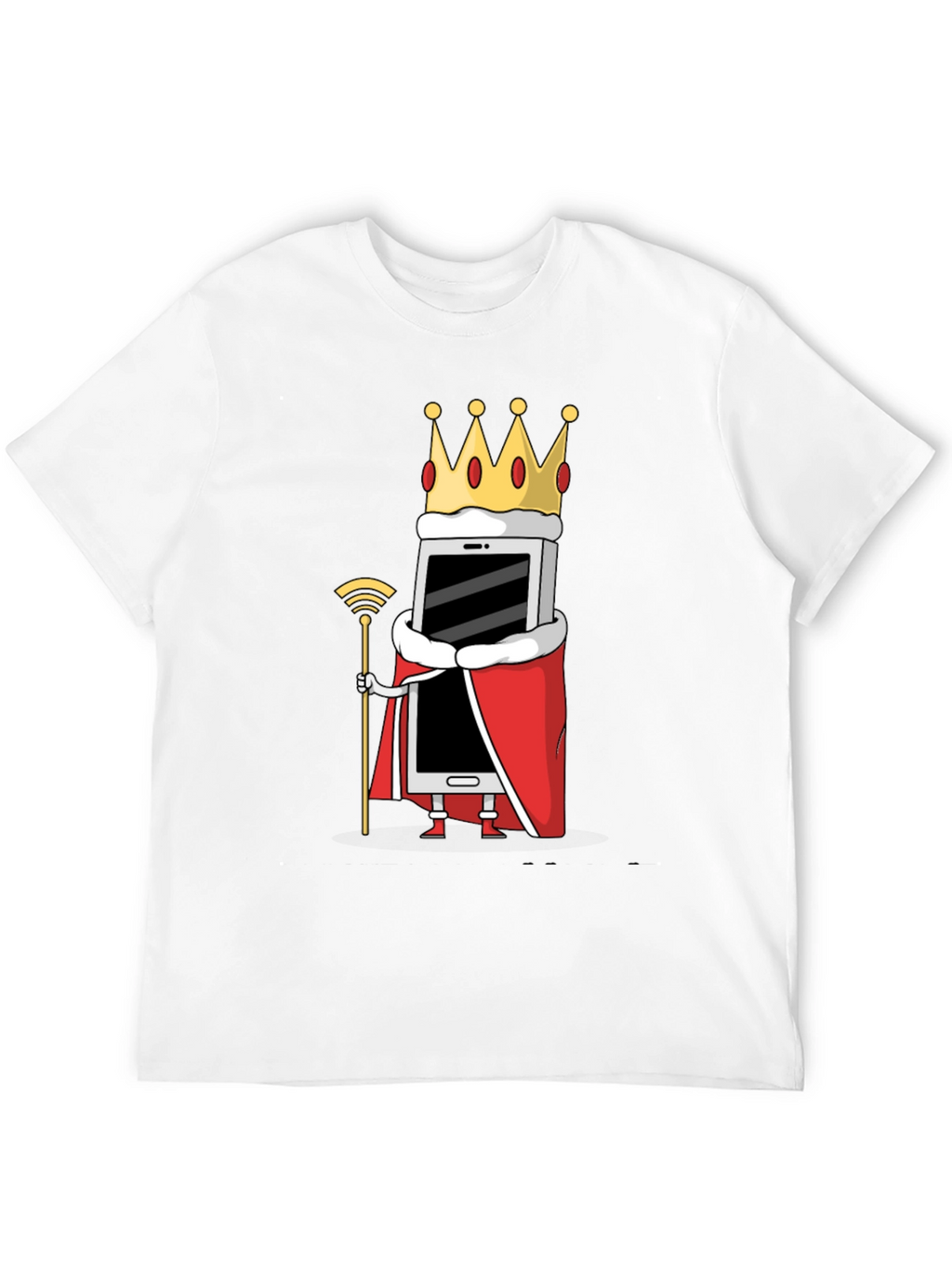 Smartphone King T-Shirt - Mobile Phone Humor Tee