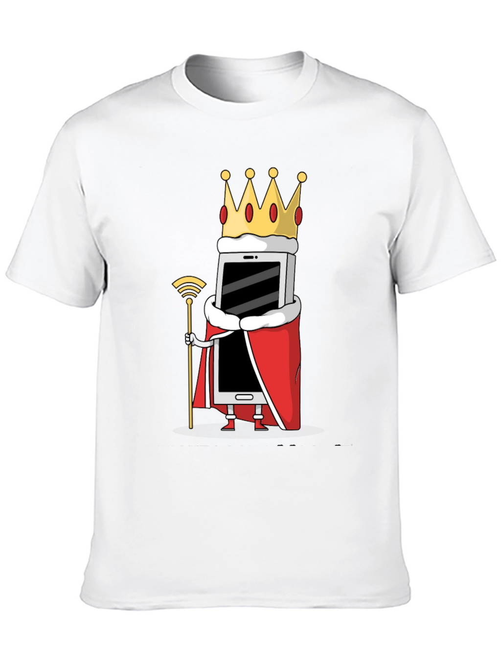 Smartphone King T-Shirt - Mobile Phone Humor Tee