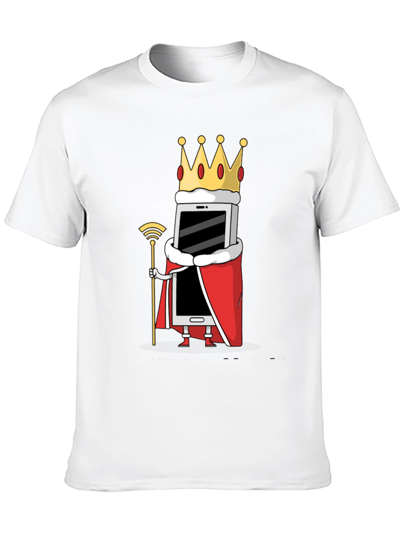Smartphone King T-Shirt - Mobile Phone Humor Tee