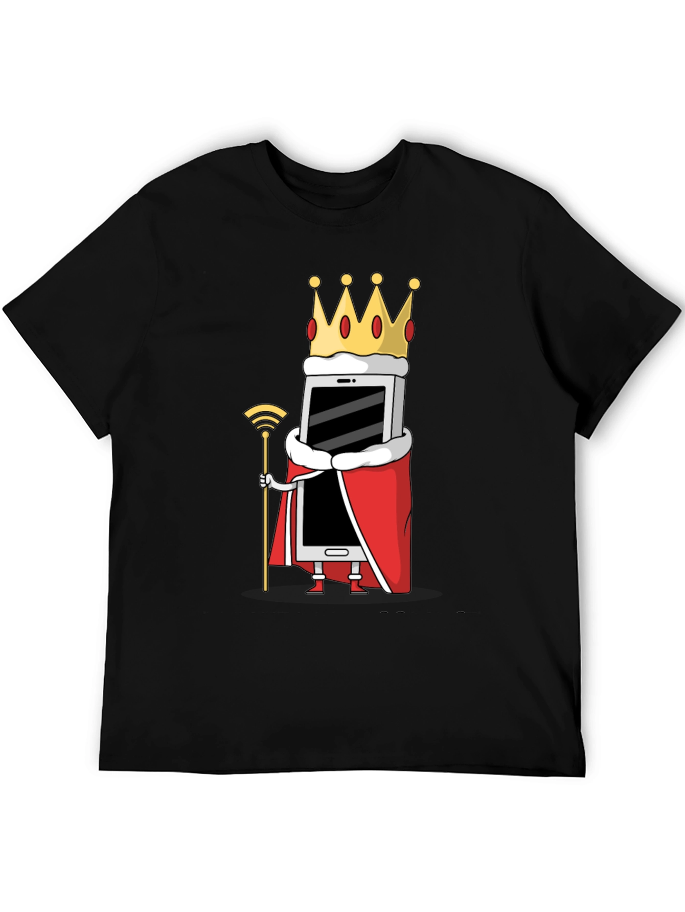 Smartphone King T-Shirt - Mobile Phone Humor Tee