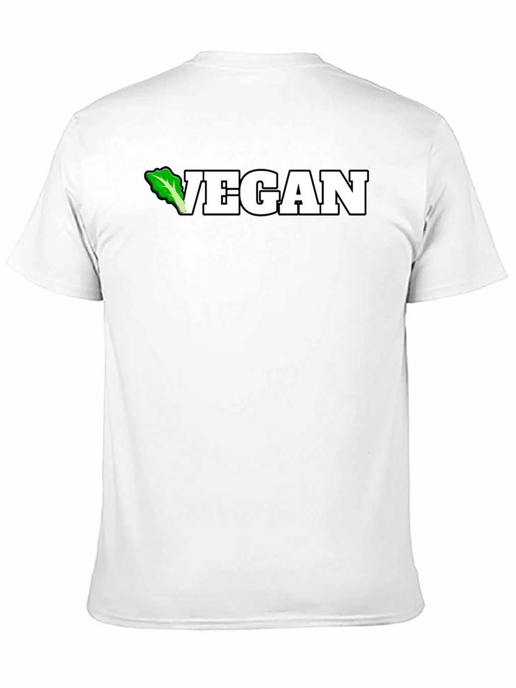 Vegan Lettuce Tee - Black Cotton T-Shirt