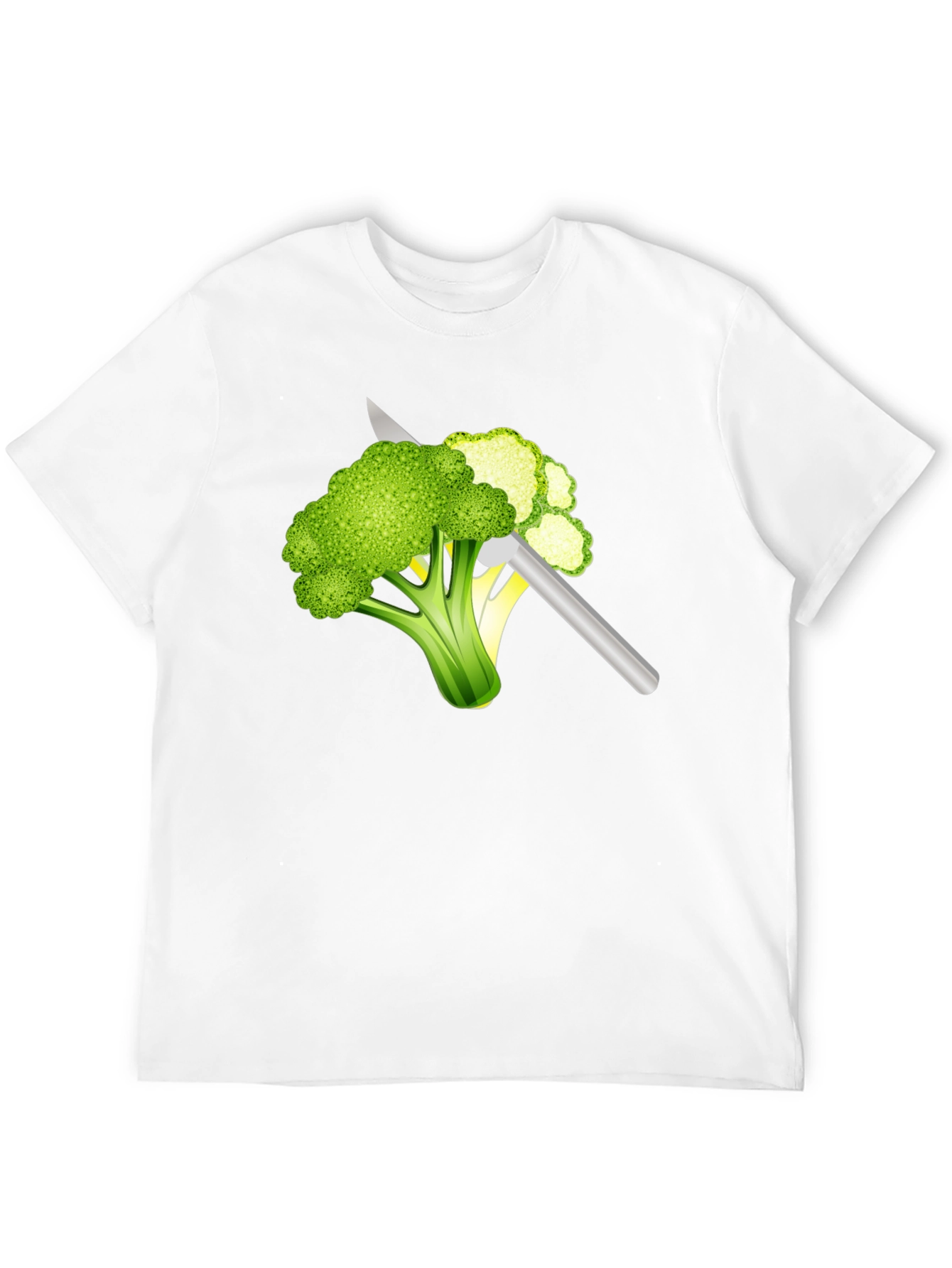 Broccoli Slice T-Shirt: Funny Vegan Tee