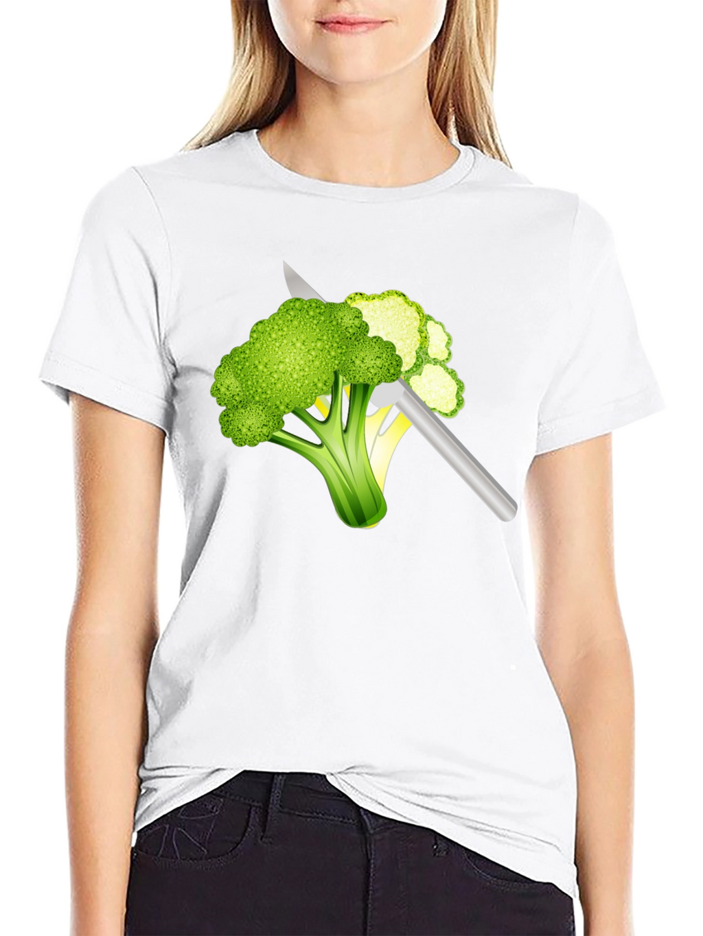 Broccoli Slice T-Shirt: Funny Vegan Tee