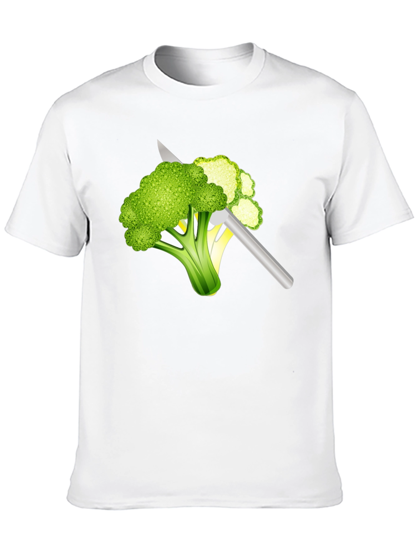 Broccoli Slice T-Shirt: Funny Vegan Tee