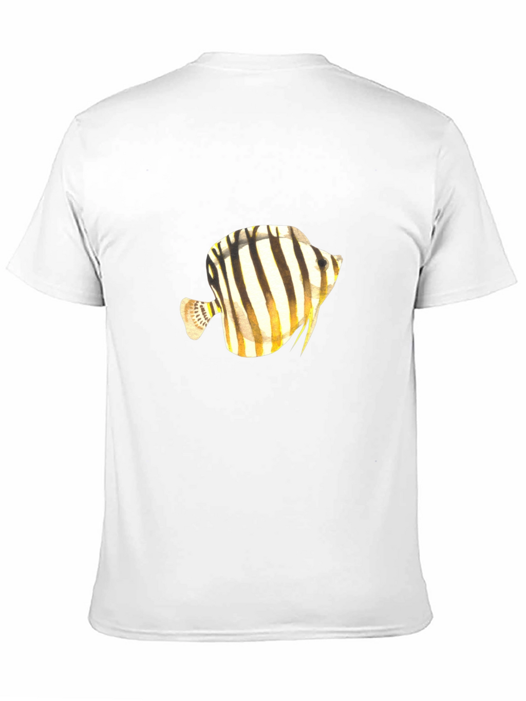 Stripped Fish Graphic Tee - Black