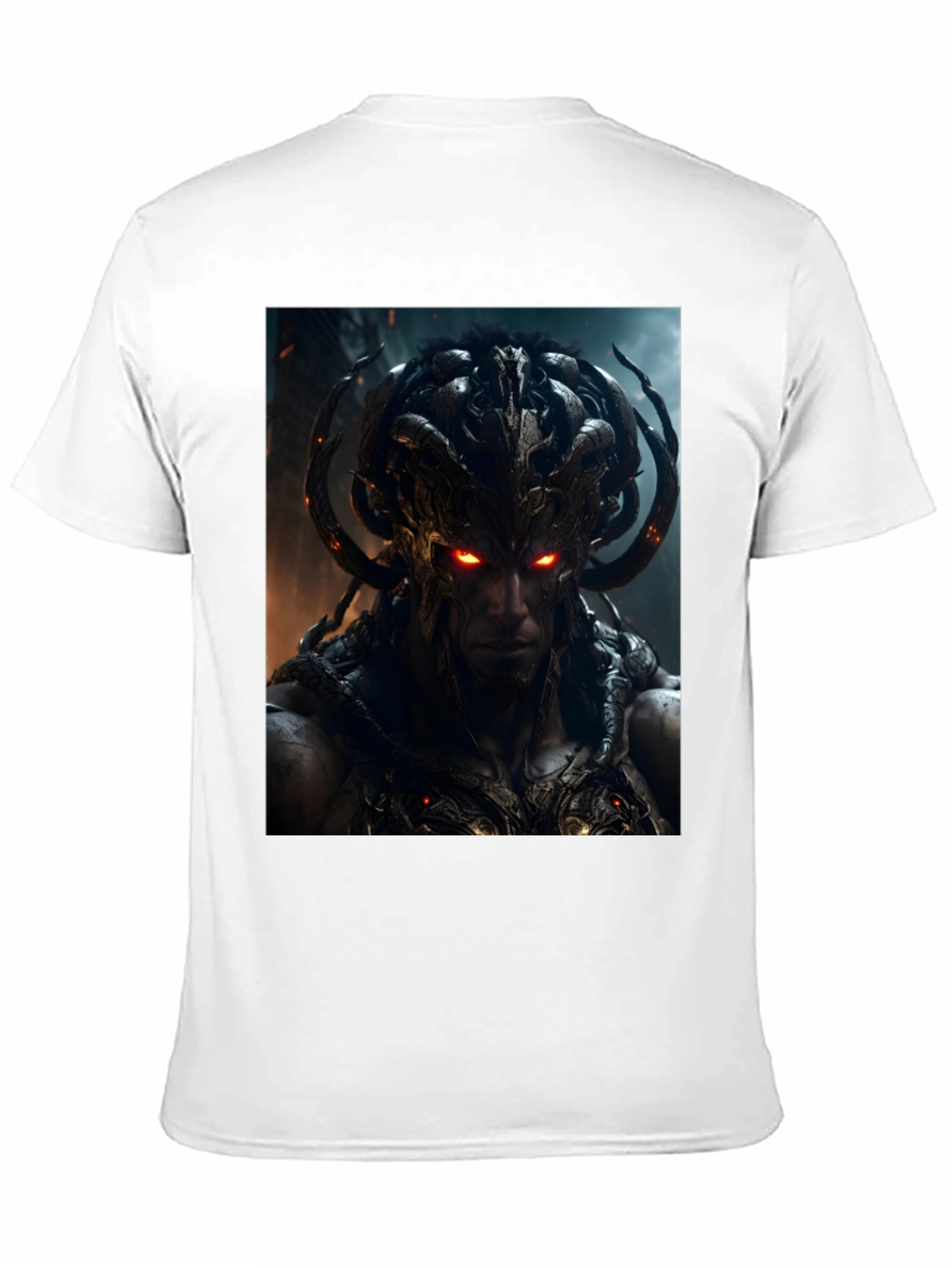 Demon Warrior Graphic Black T-Shirt