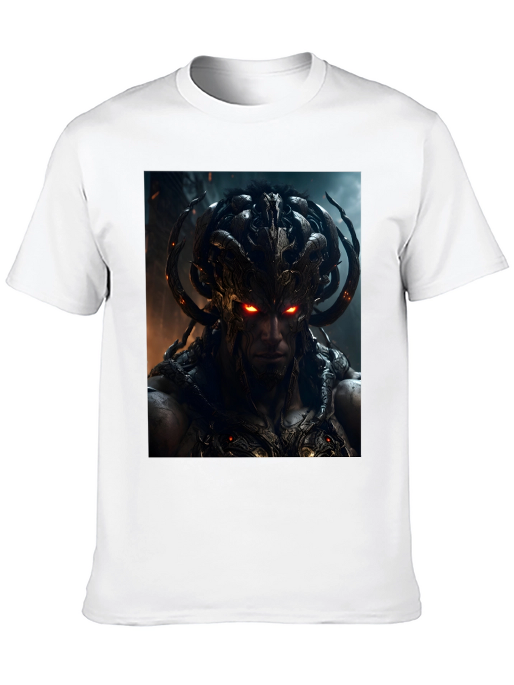 Demon Warrior Graphic Black T-Shirt