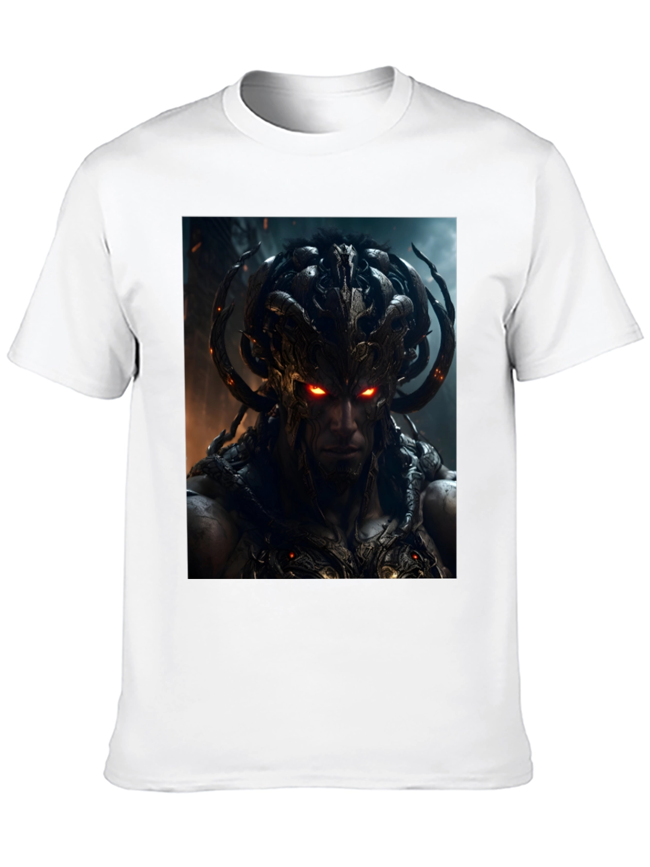 Demon Warrior Graphic Black T-Shirt