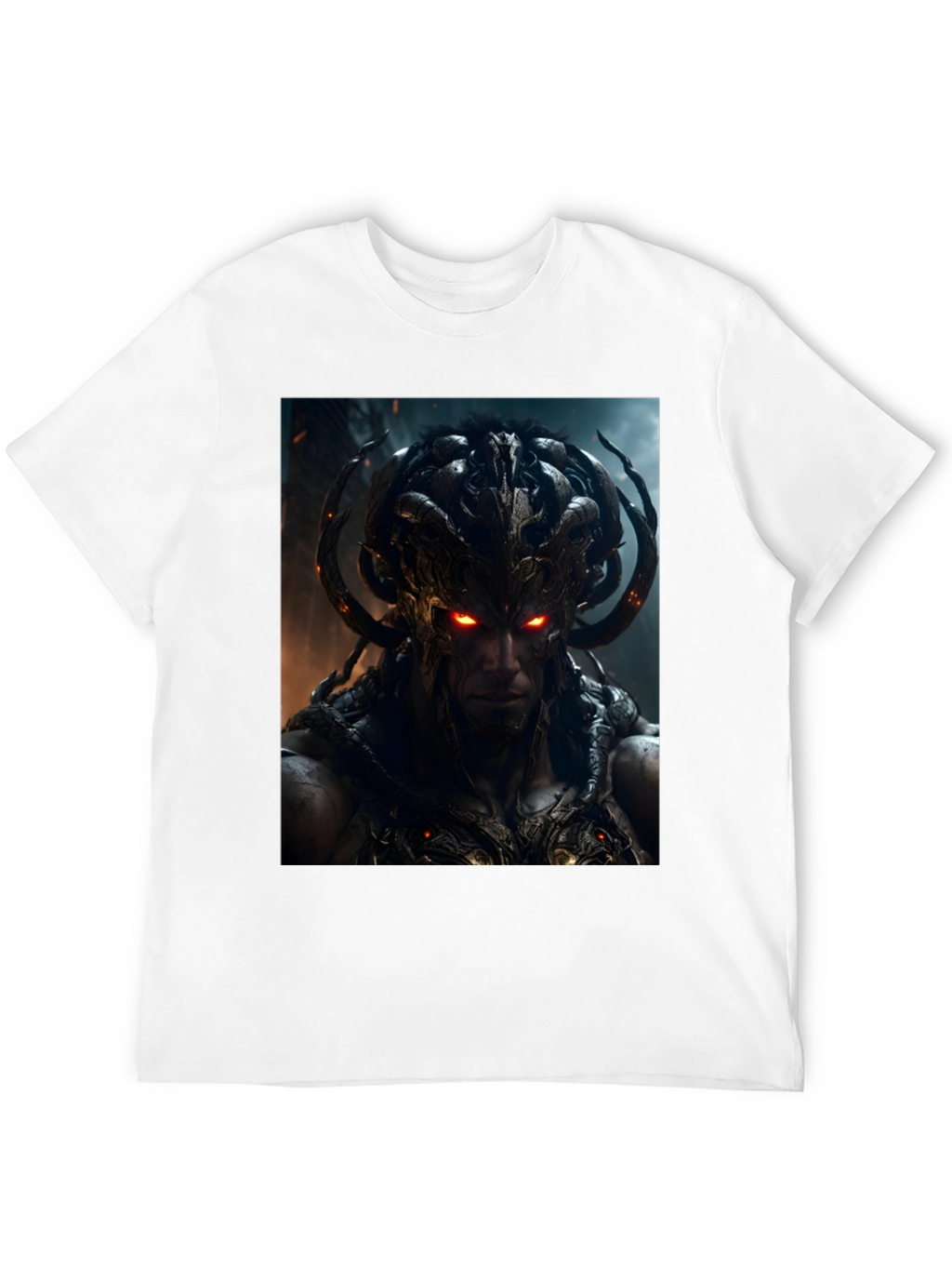 Demon Warrior Graphic Black T-Shirt
