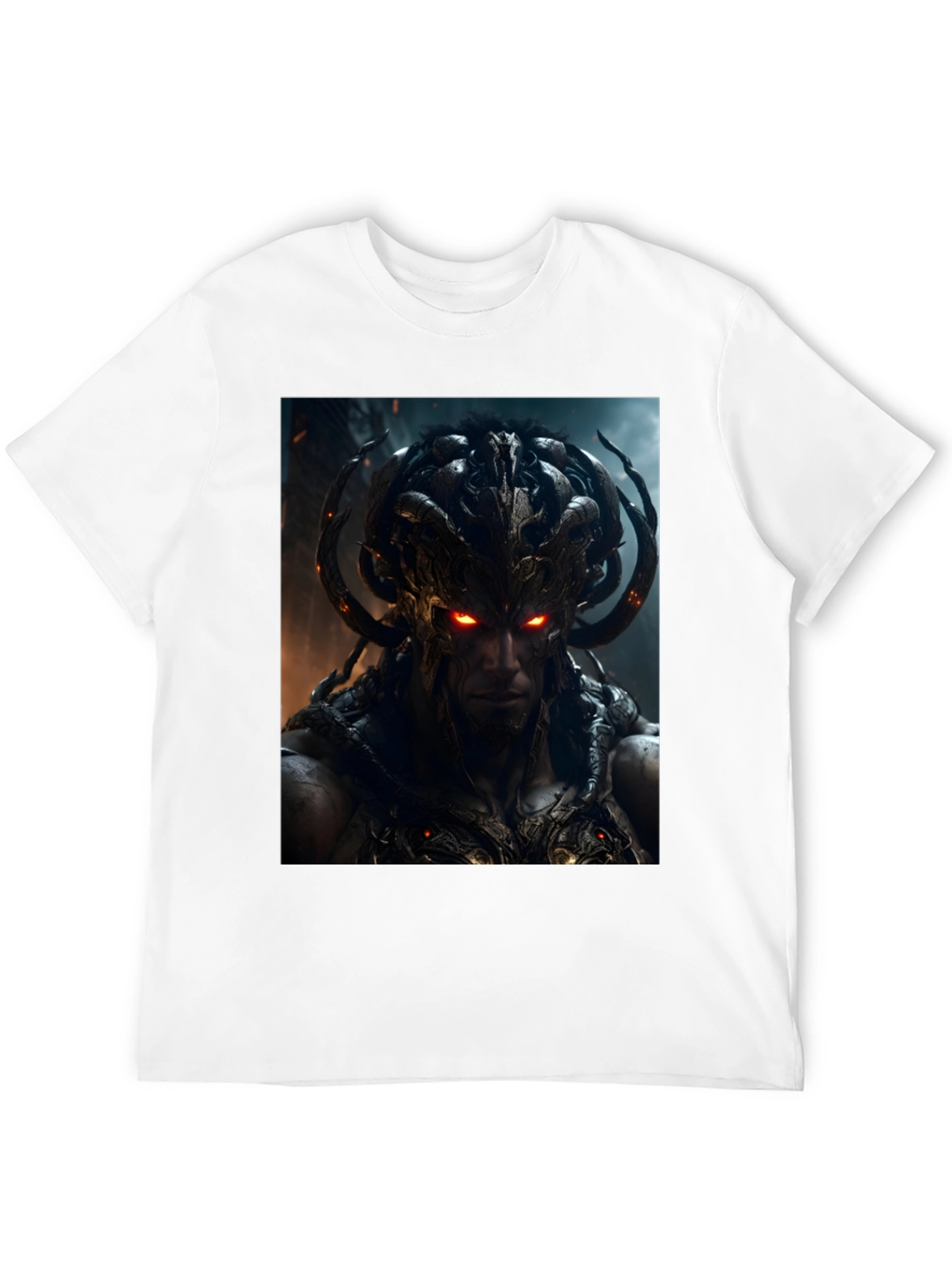 Demon Warrior Graphic Black T-Shirt