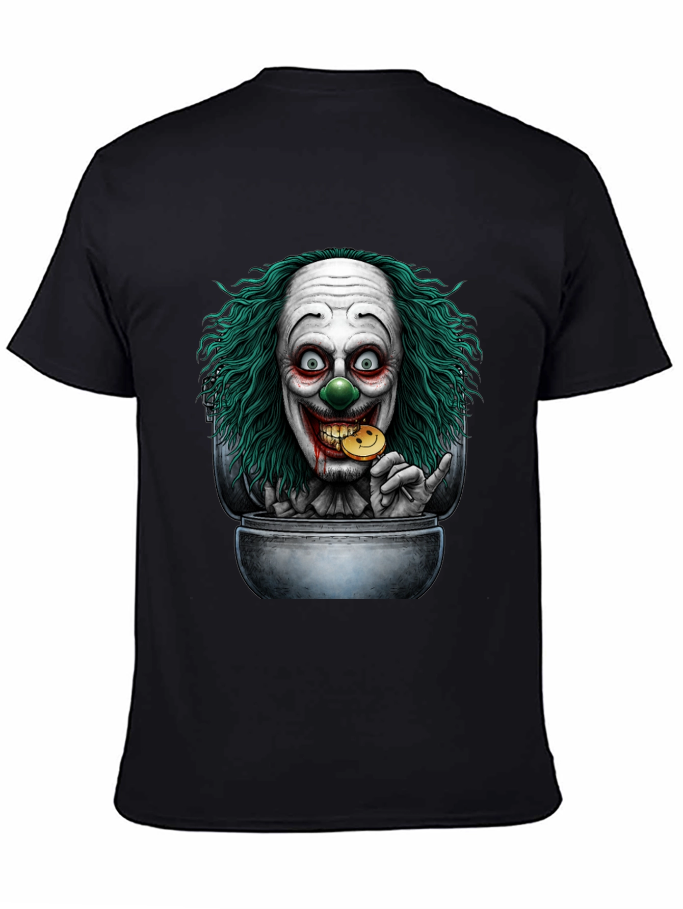 Creepy Clown in Pot T-Shirt - Dark Humor Graphic Tee