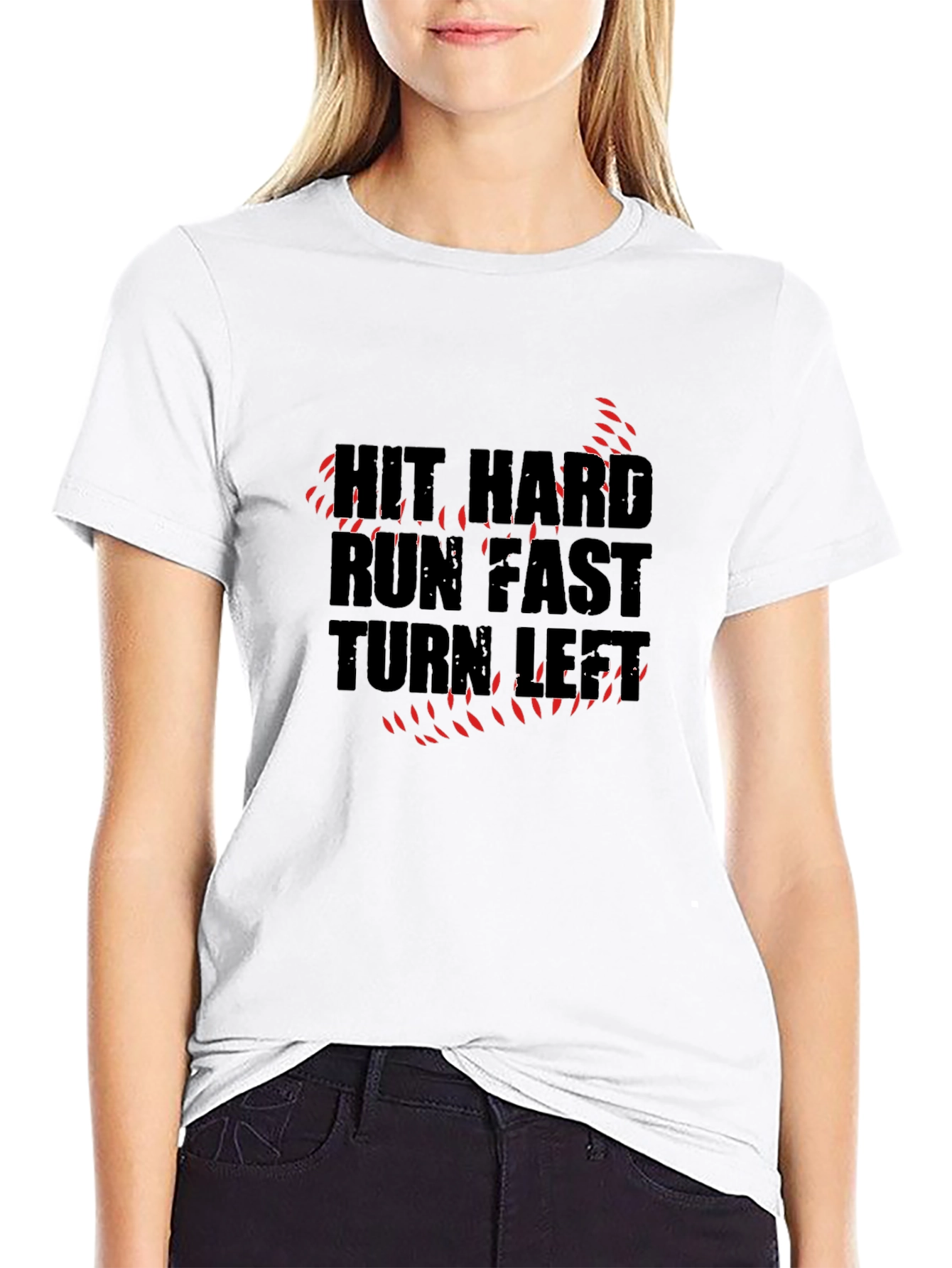 Hit Hard Run Fast Graphic T-Shirt
