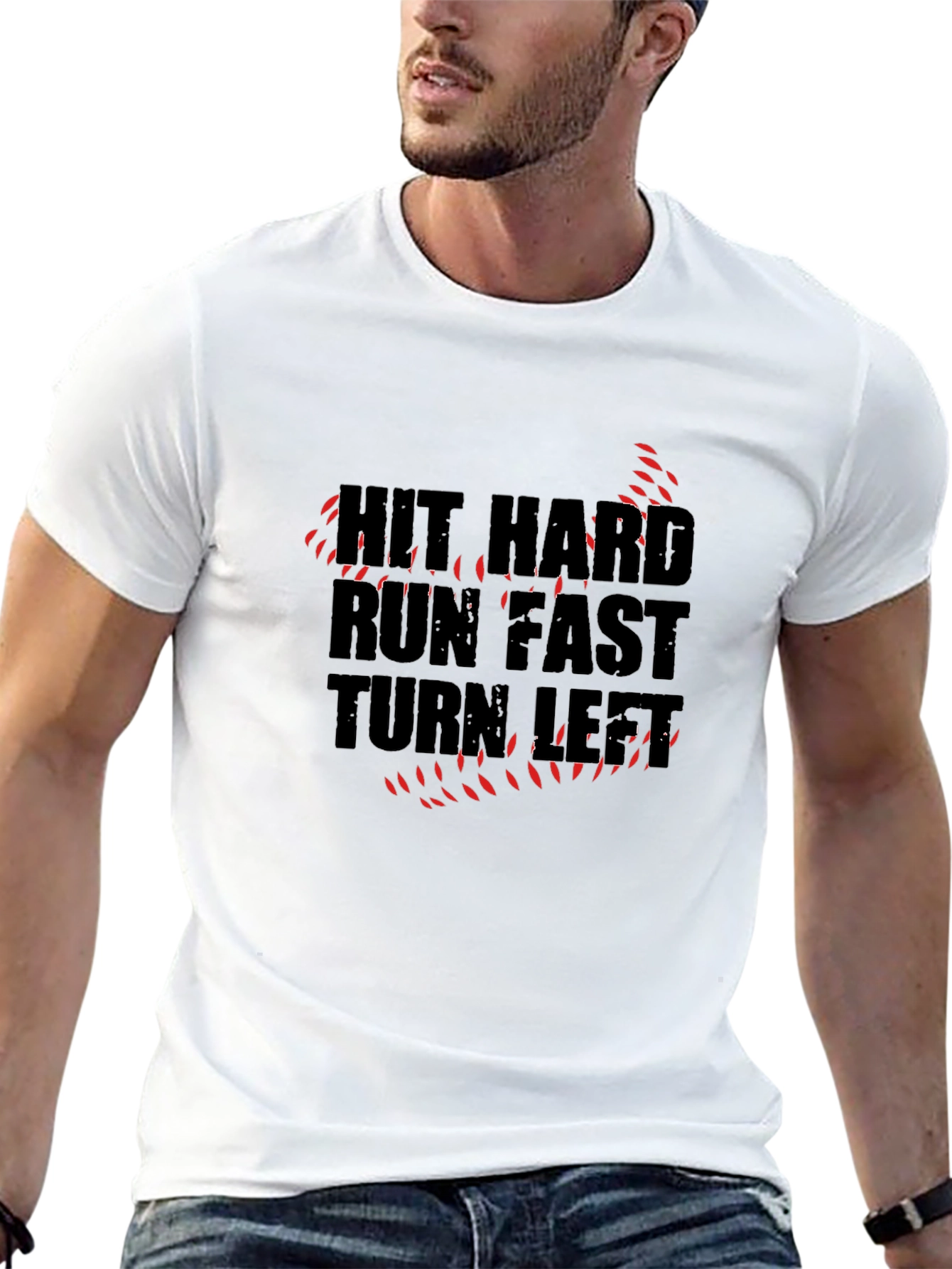 Hit Hard Run Fast Graphic T-Shirt