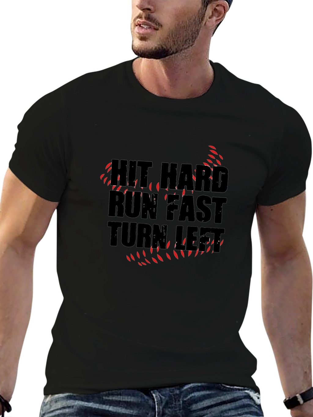 Hit Hard Run Fast Graphic T-Shirt
