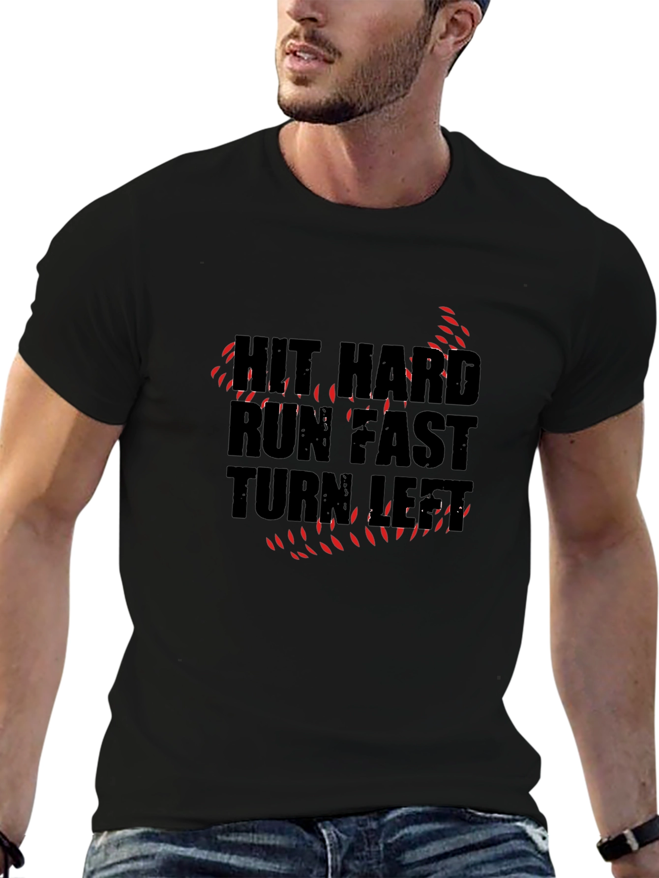 Hit Hard Run Fast Graphic T-Shirt